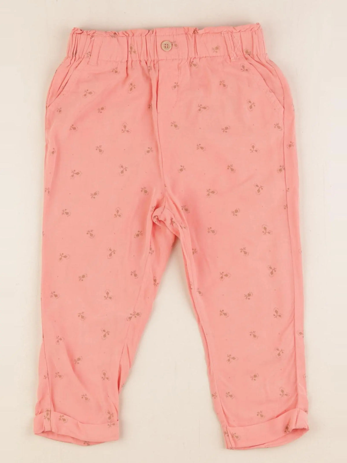 Vertbaudet - pantalon orange - 36 mois
