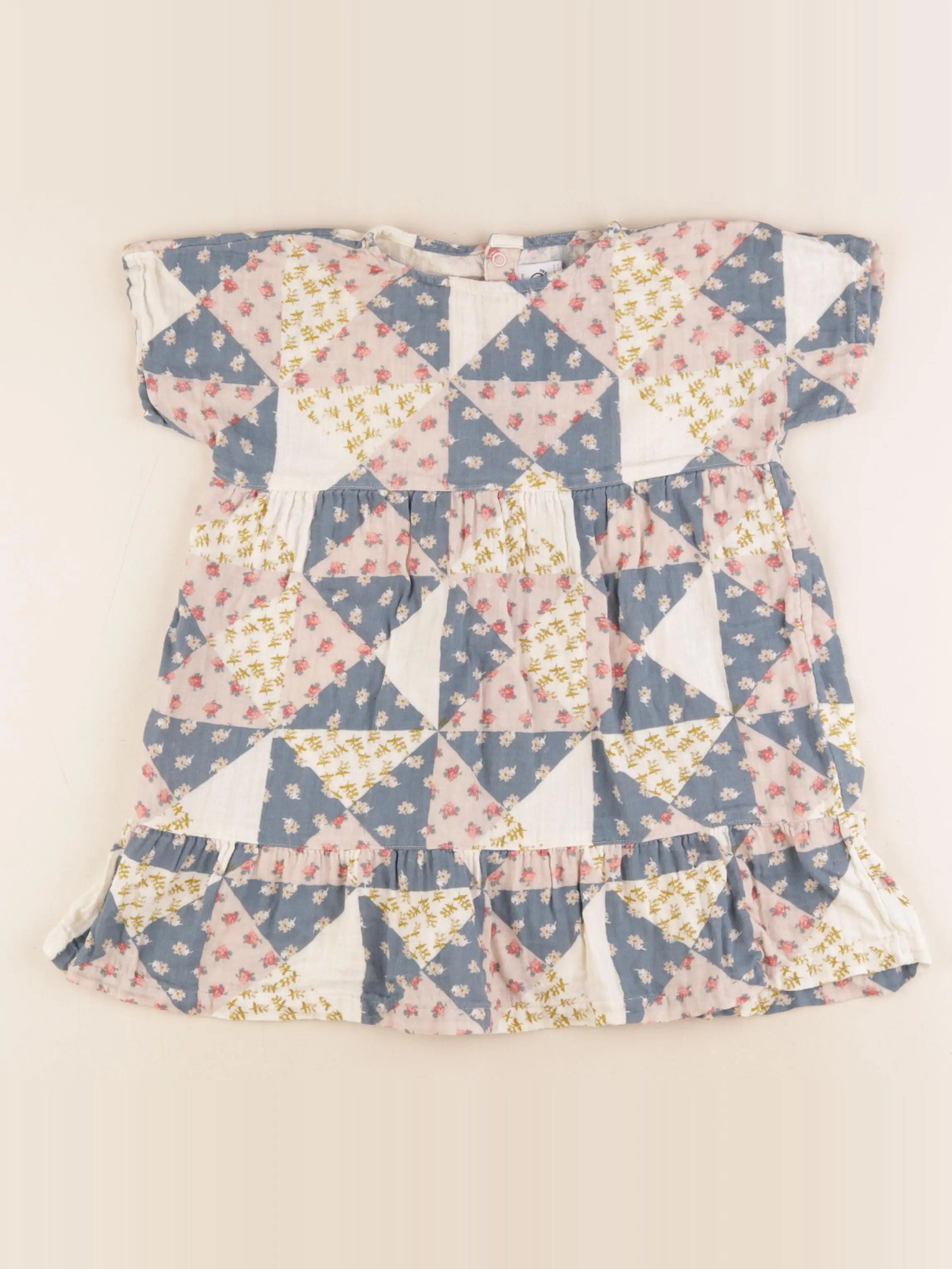 Petit Bateau - robe multicolore - 36 mois