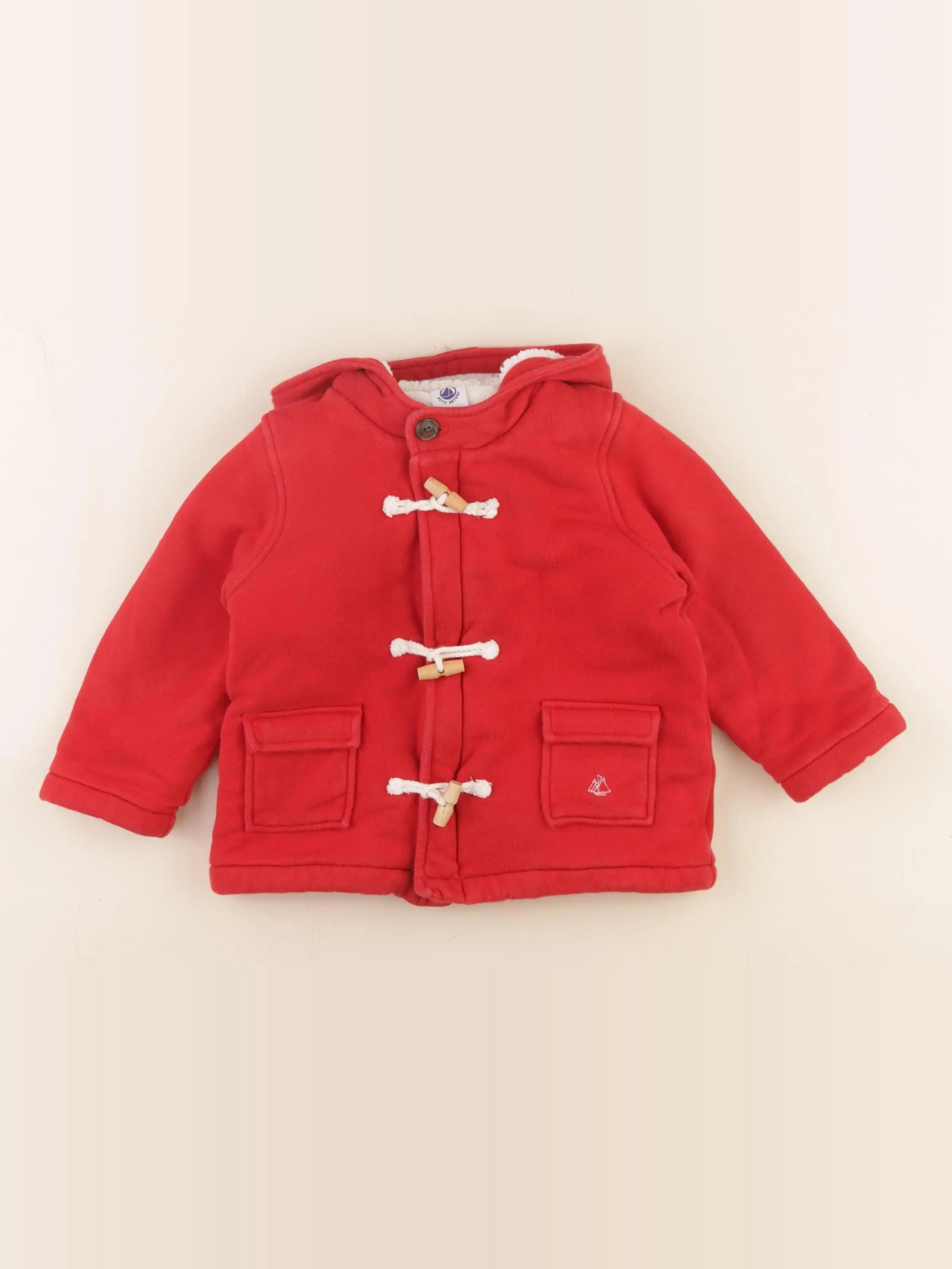 Petit Bateau - veste rouge - 18 mois