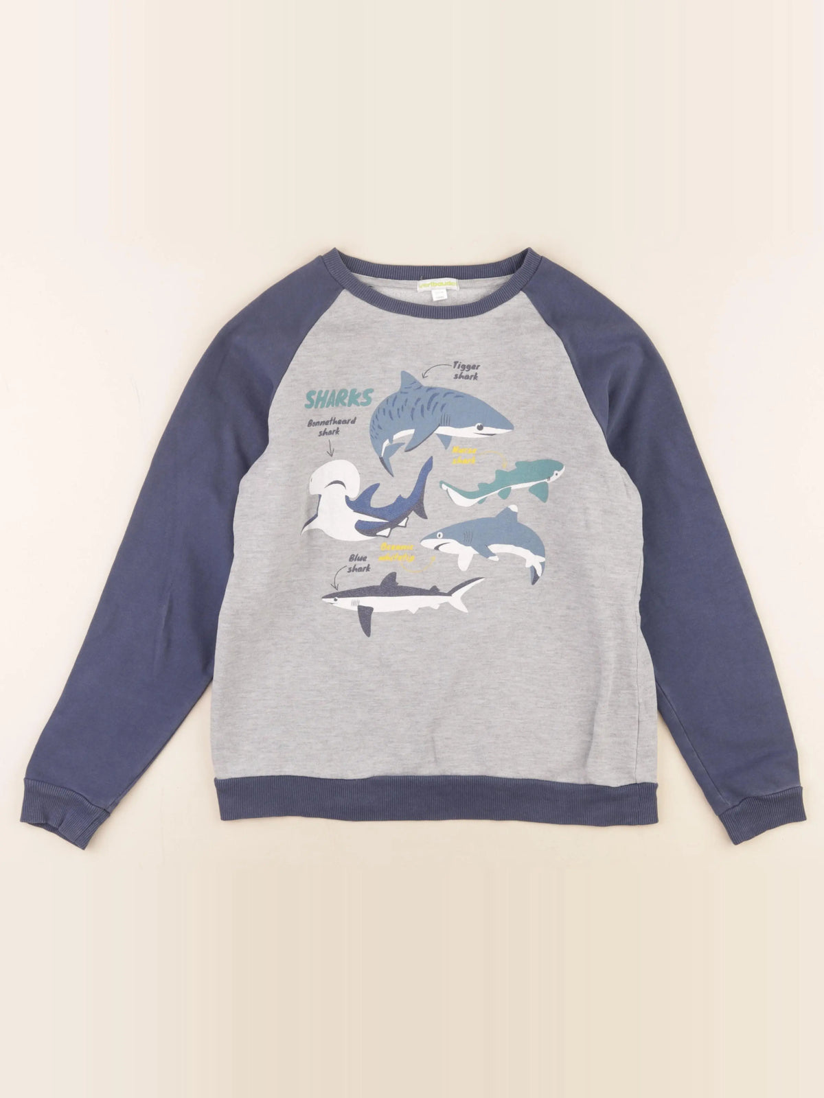Vertbaudet - sweat gris - 12 ans