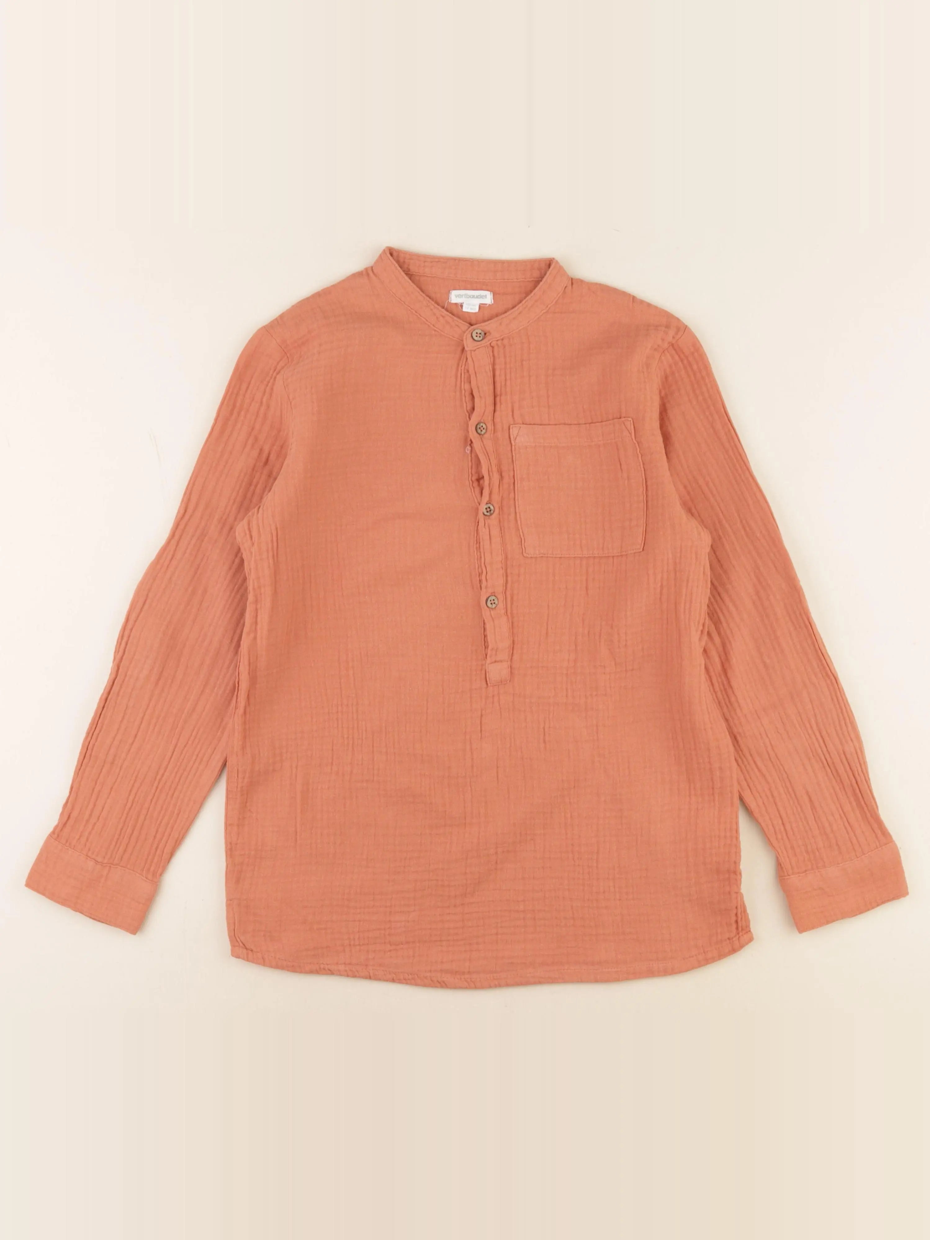 Vertbaudet - chemise orange - 12 ans
