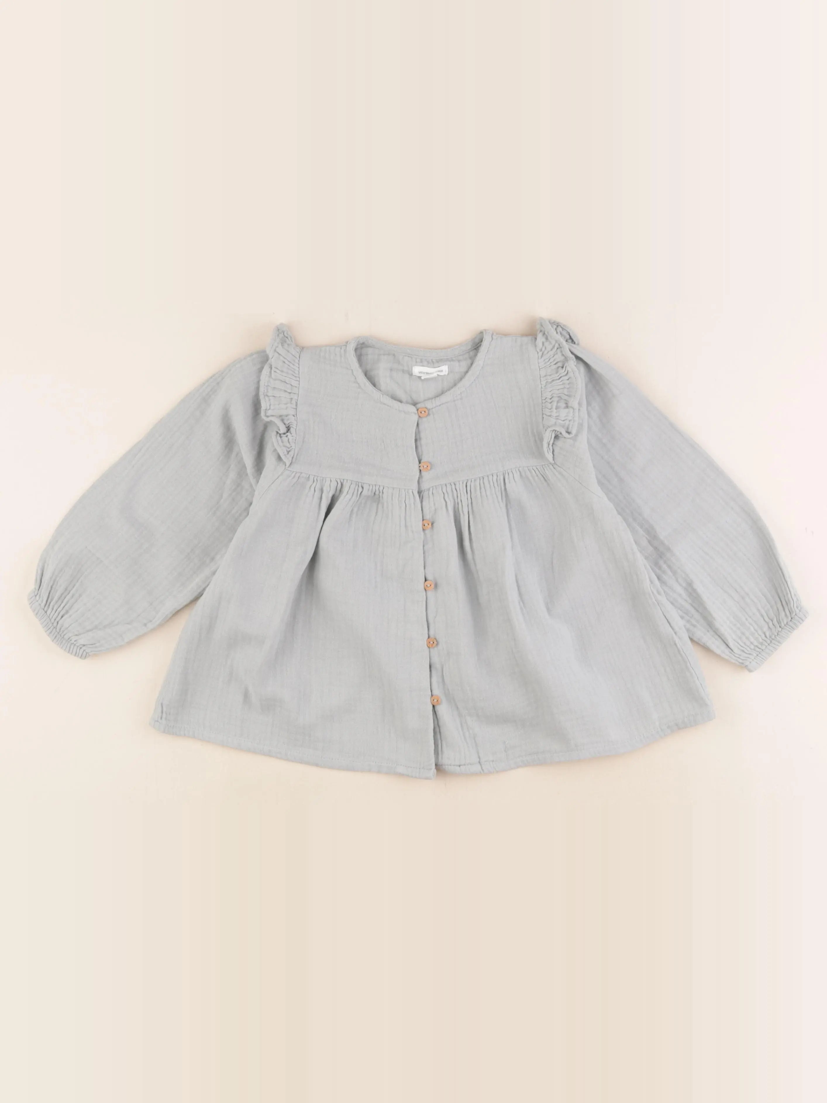 Vertbaudet - blouse vert - 36 mois