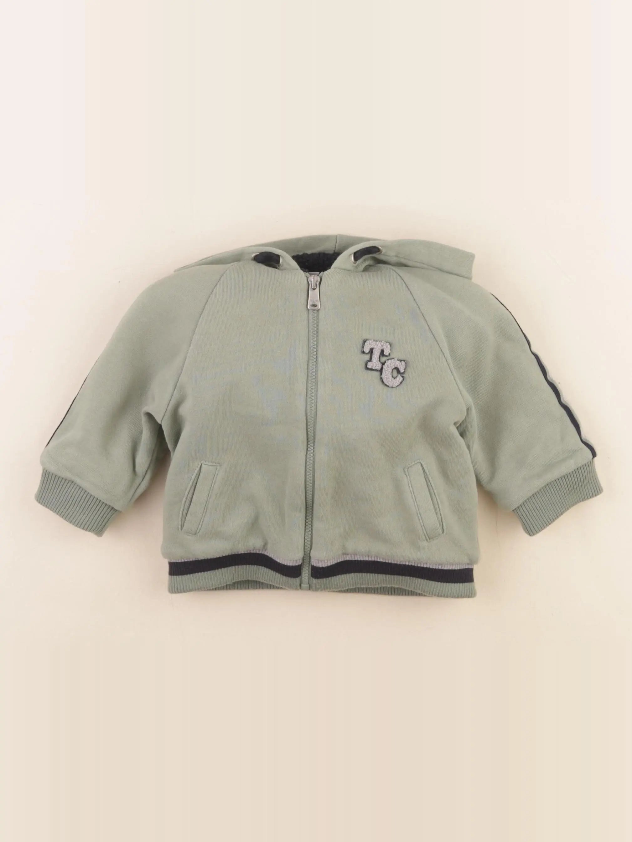 Tartine & Chocolat - sweat vert - 9 mois