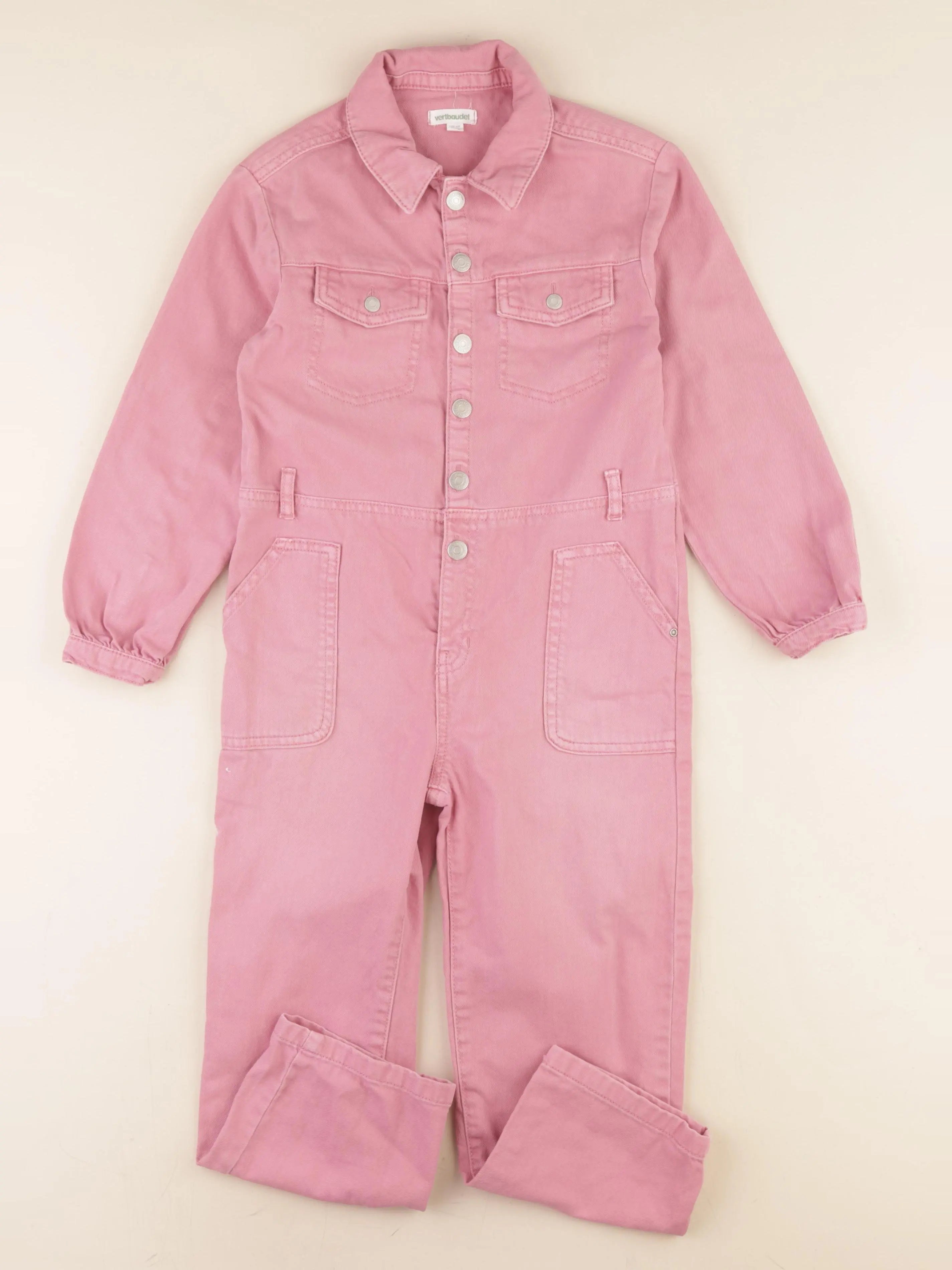 Vertbaudet - combinaison rose - 7 ans