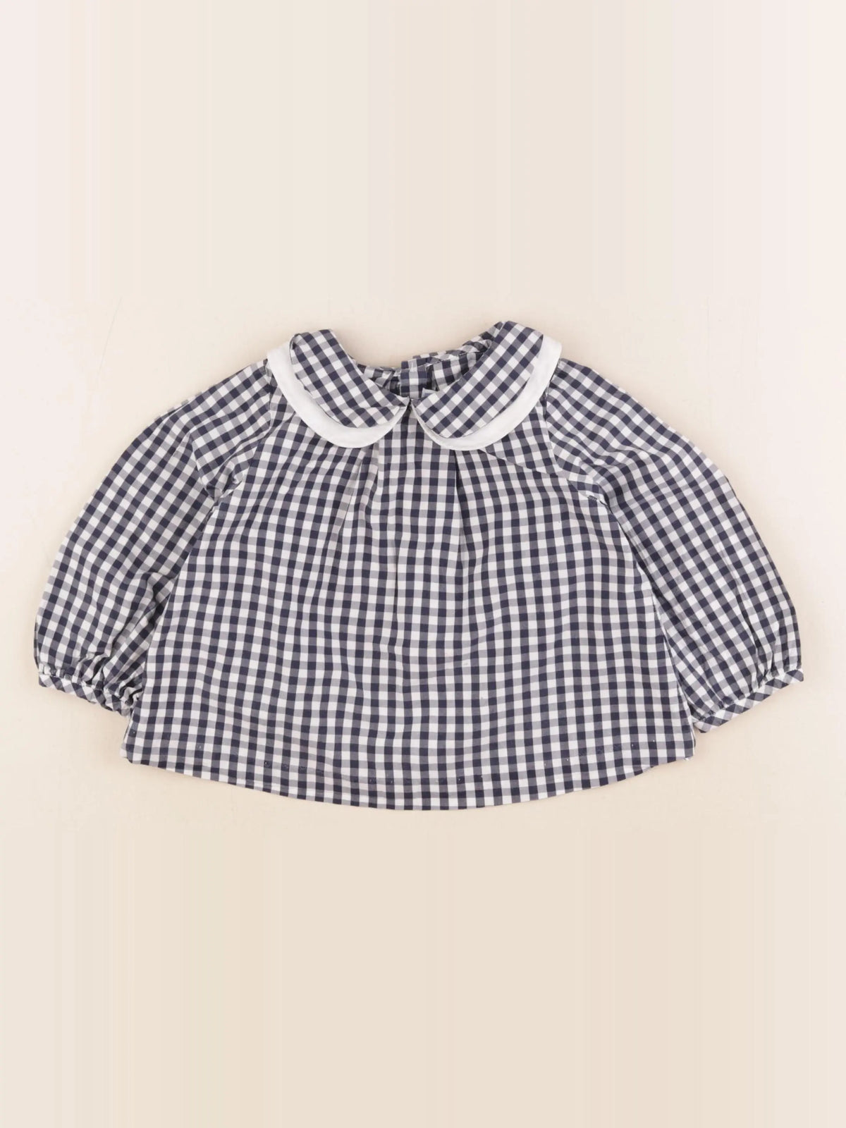 Jacadi - blouse blanc, bleu - 24 mois