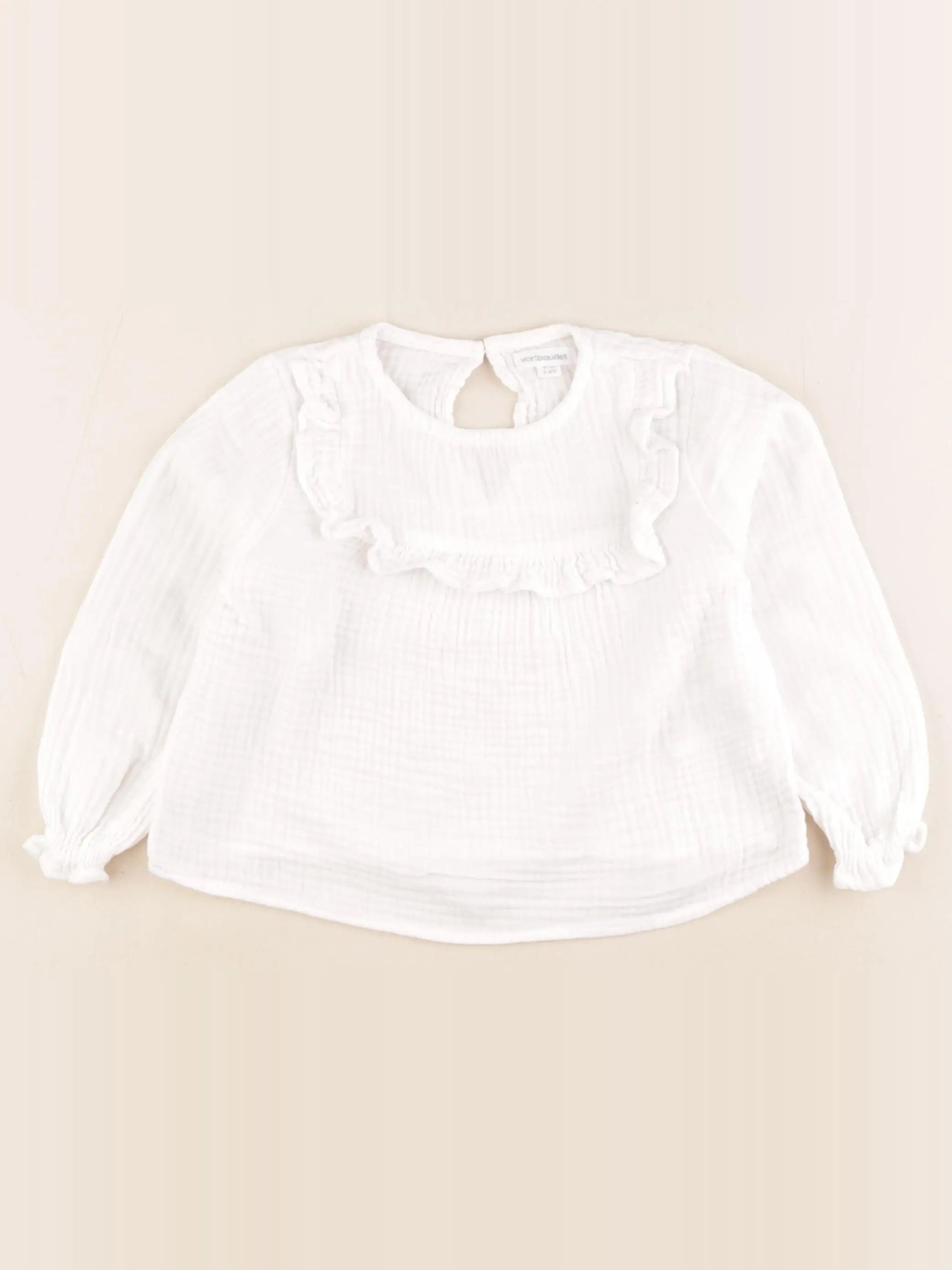 Vertbaudet - blouse blanc - 3 ans