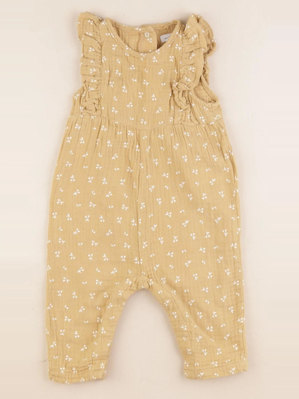 Vertbaudet - combinaison jaune - 9 mois