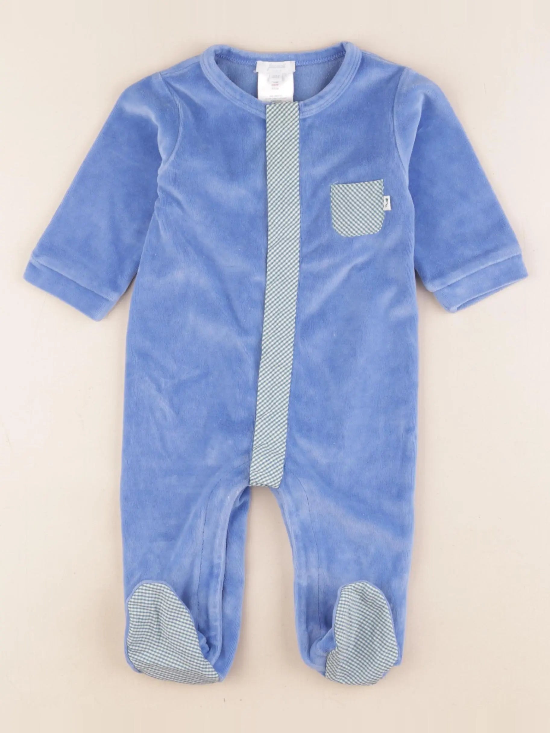 Jacadi - pyjama velours bleu - 6 mois