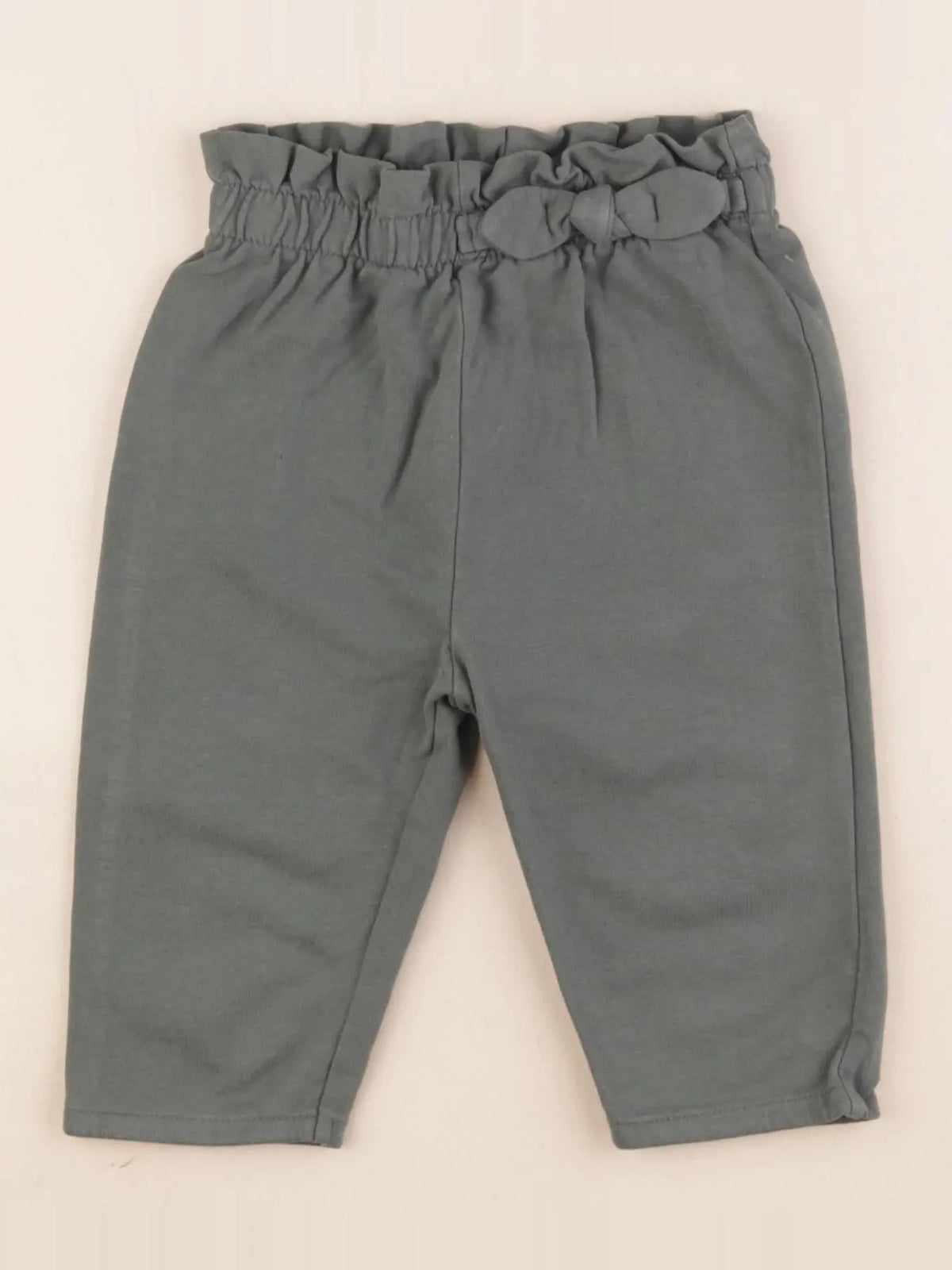 Vertbaudet - pantalon vert - 12 mois