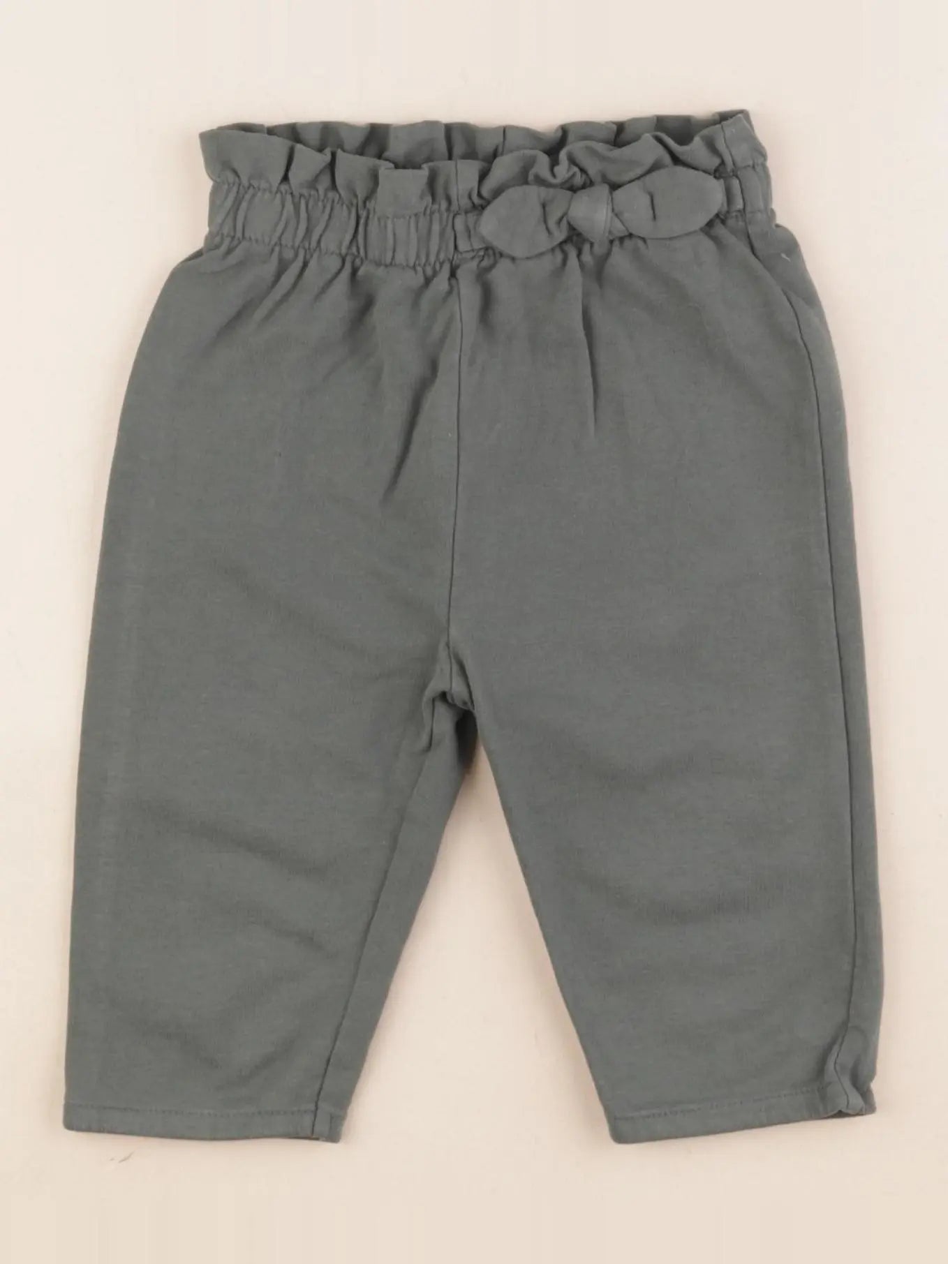 Vertbaudet - pantalon vert - 12 mois