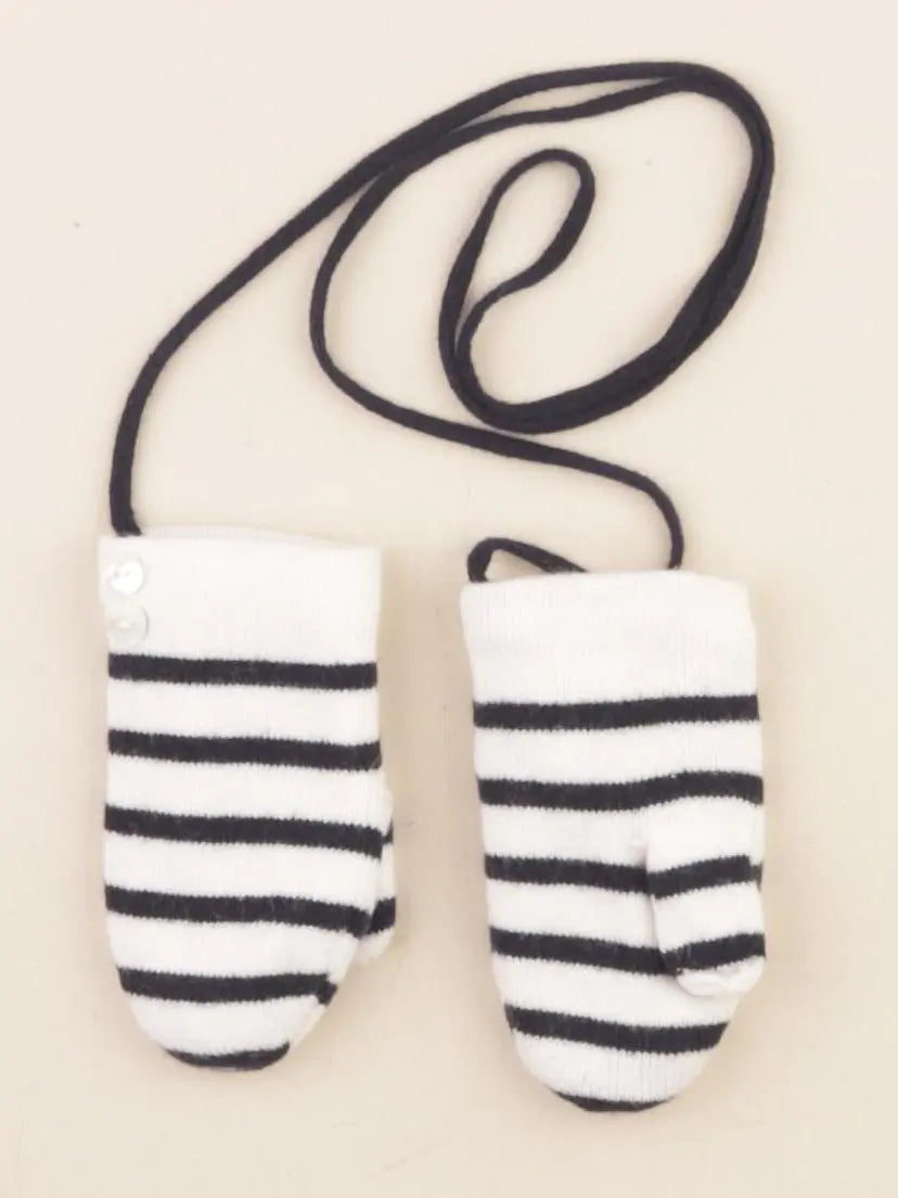 Jacadi - moufles bleu, blanc - 24/36 mois