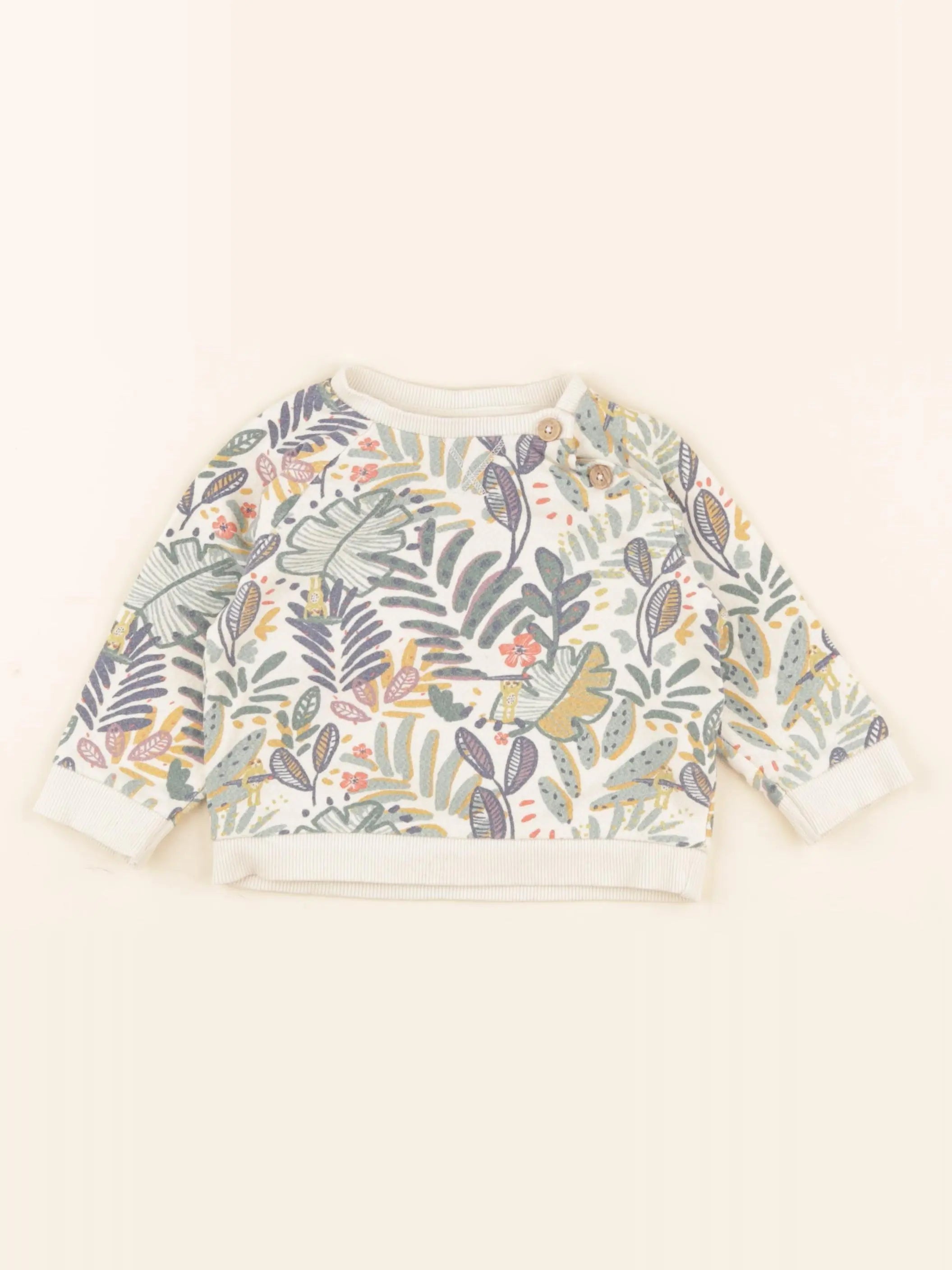 Tape à l'oeil - sweat multicolore - 12 mois