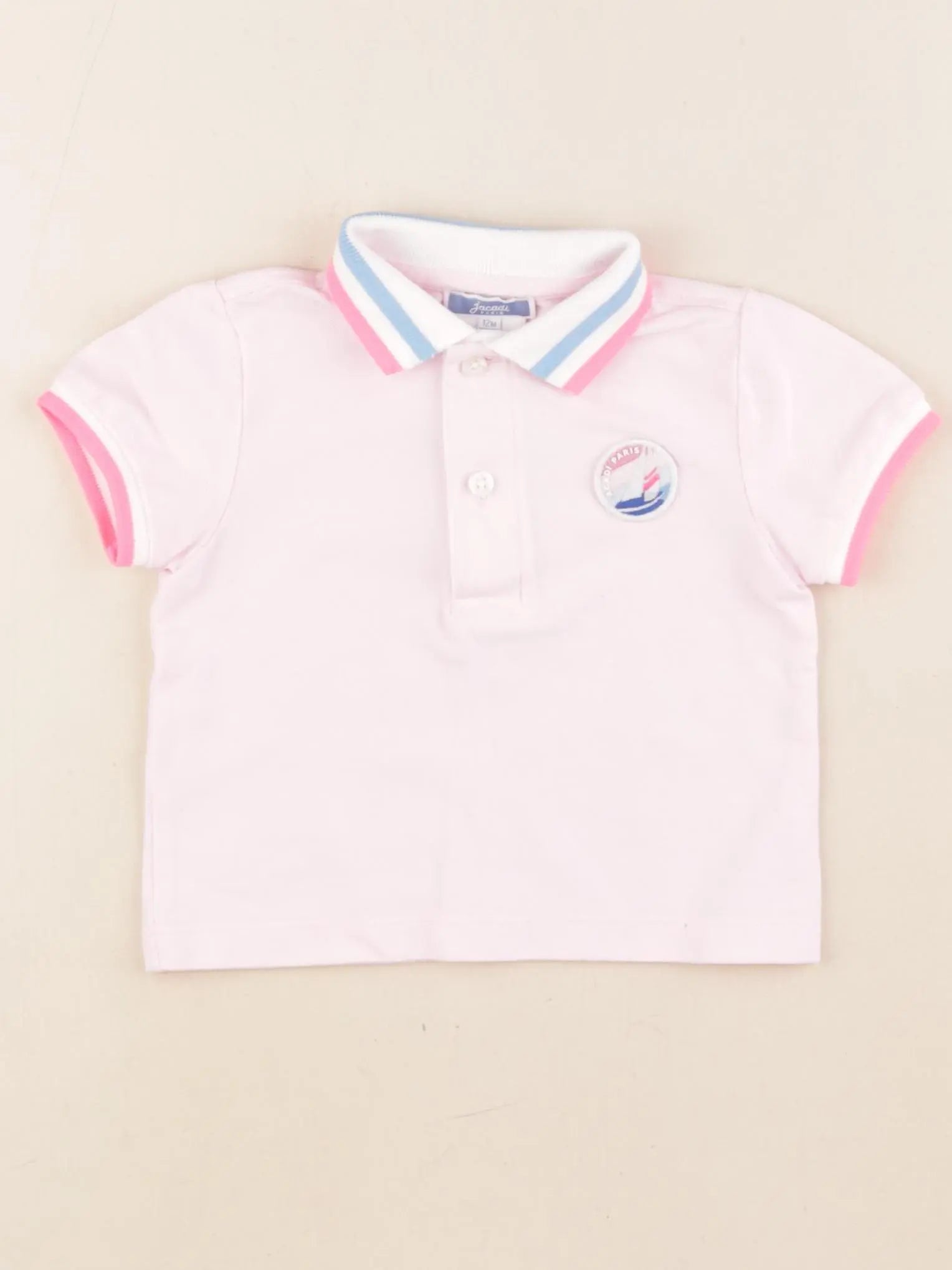 Jacadi - polo rose - 12 mois