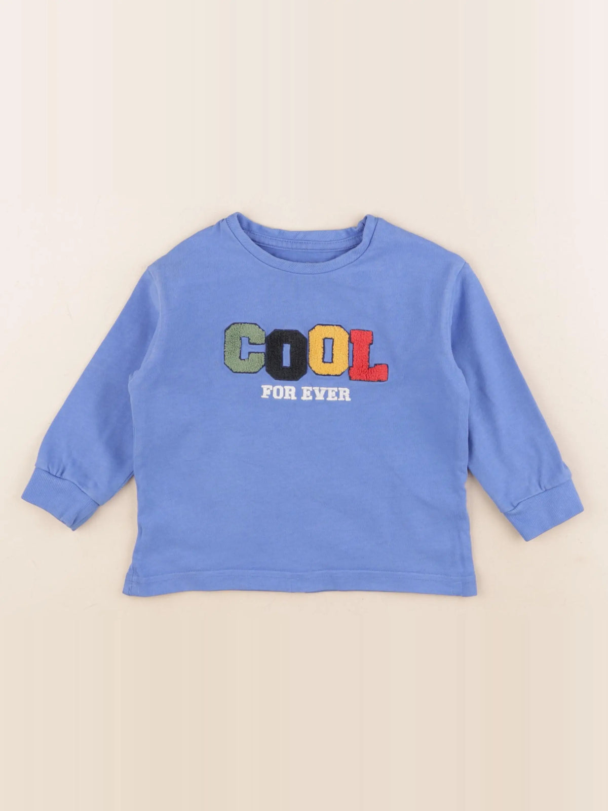Vertbaudet - tee-shirt bleu - 3 ans