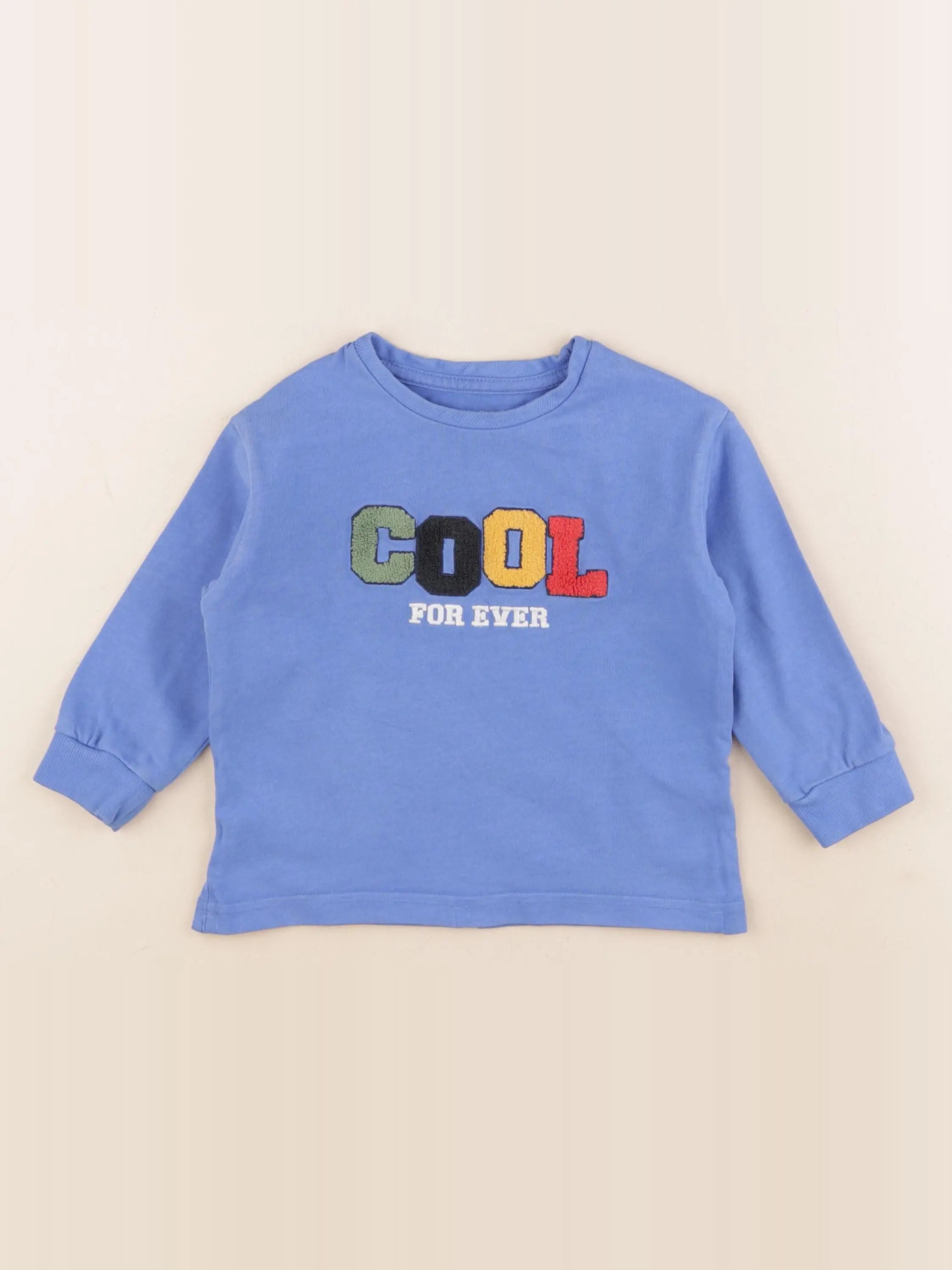 Vertbaudet - tee-shirt bleu - 3 ans