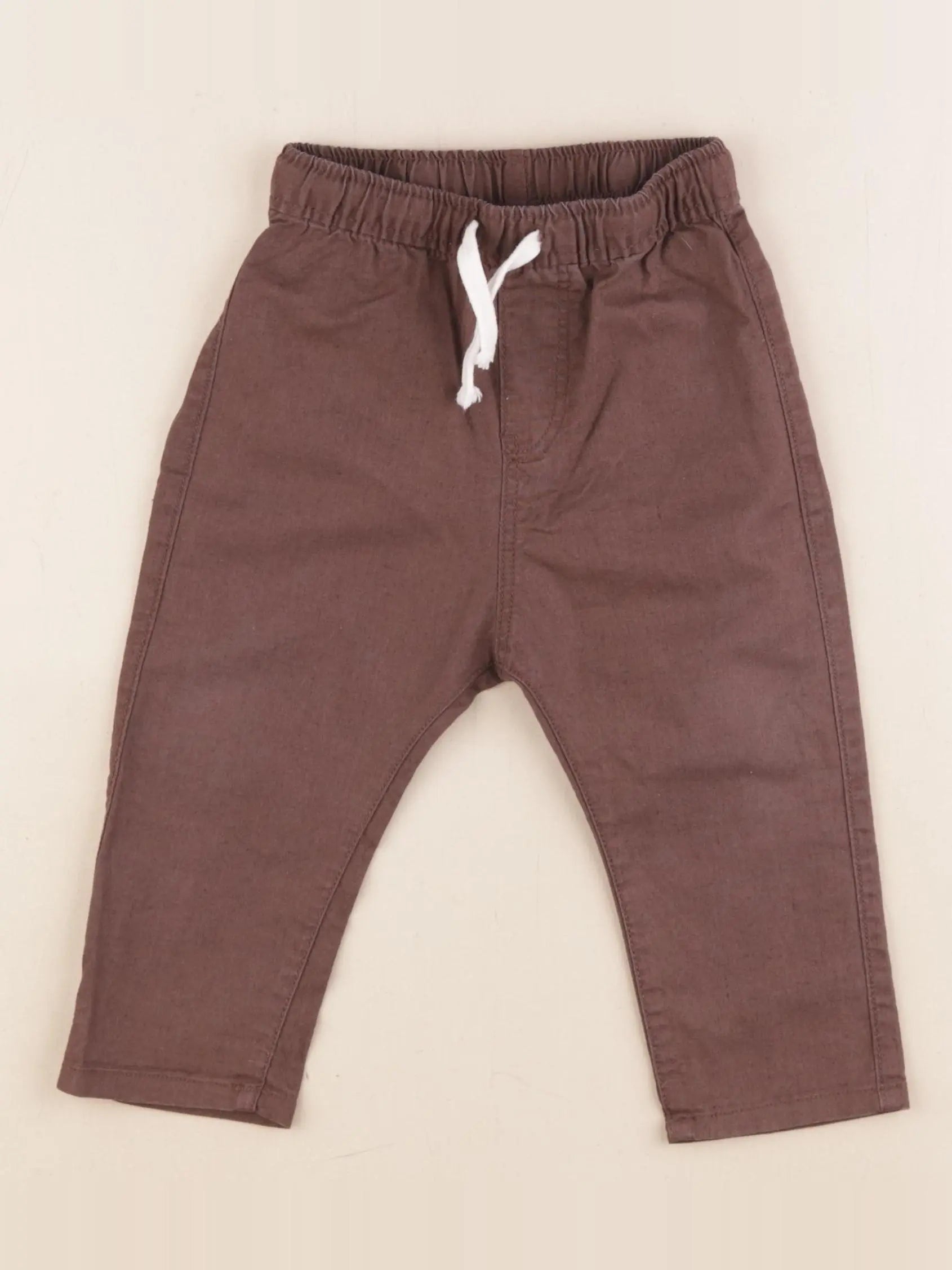H&M - pantalon marron - 9/12 mois