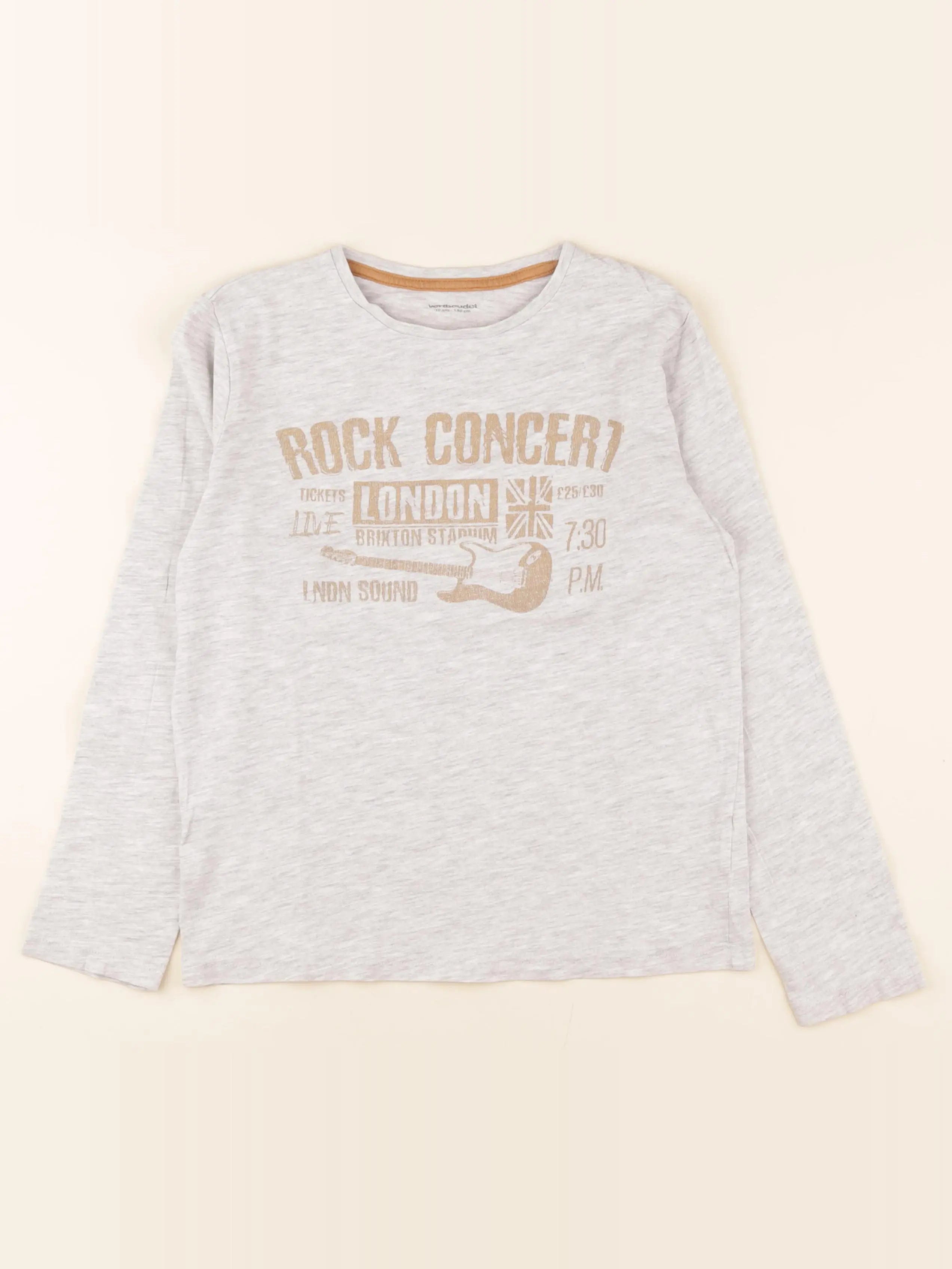 Vertbaudet - tee-shirt gris - 10 ans
