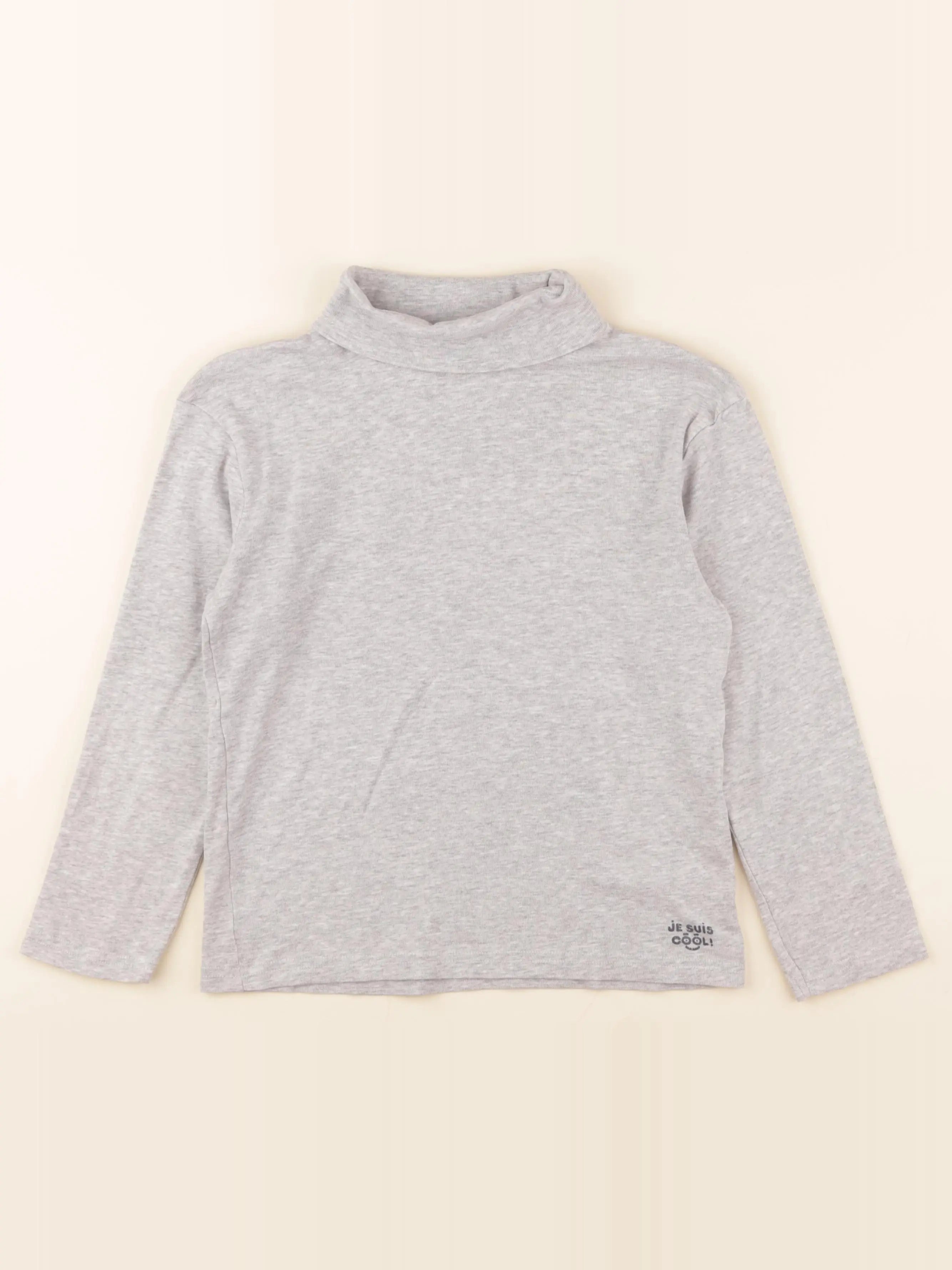 Vertbaudet - sous-pull gris - 10 ans