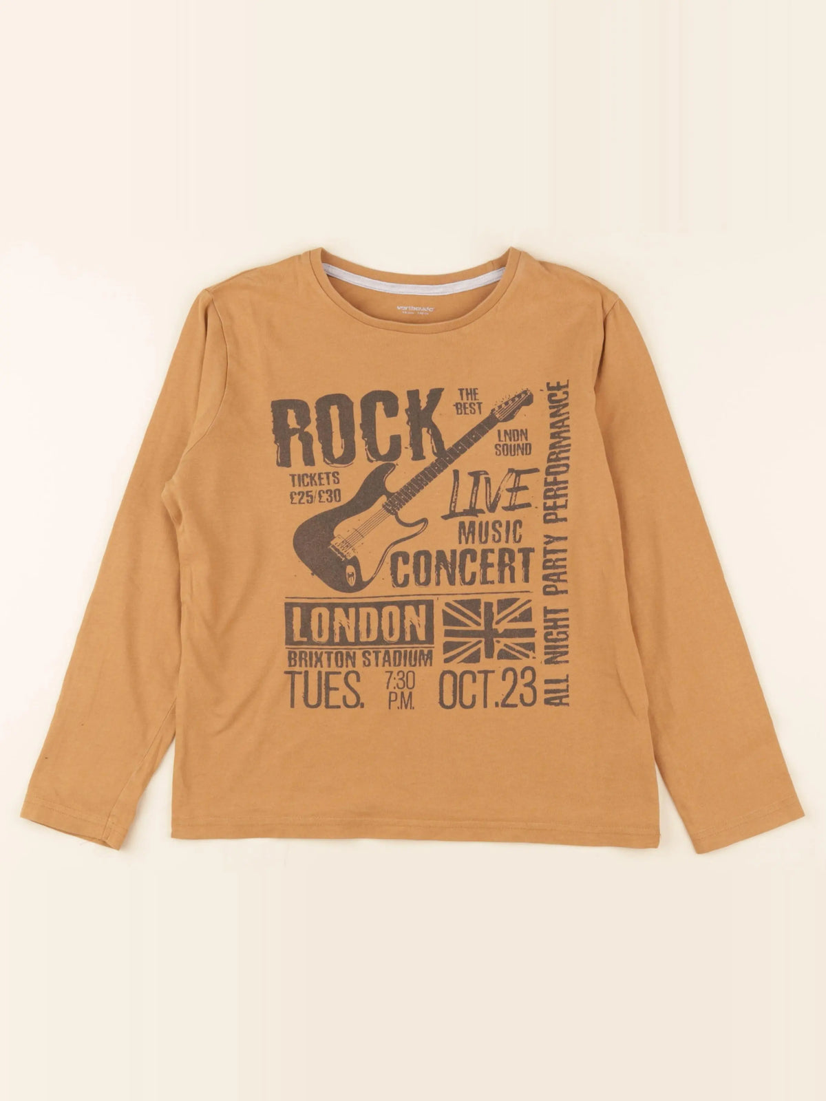 Vertbaudet - tee-shirt marron - 10 ans