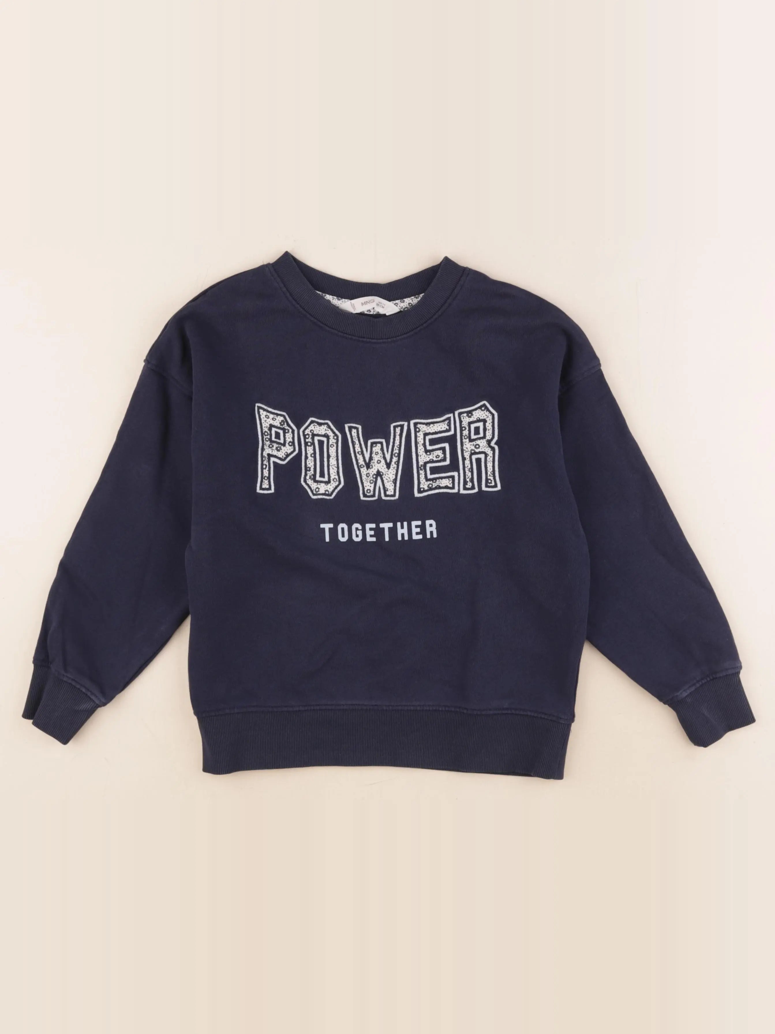 Mango - sweat bleu - 7/8 ans