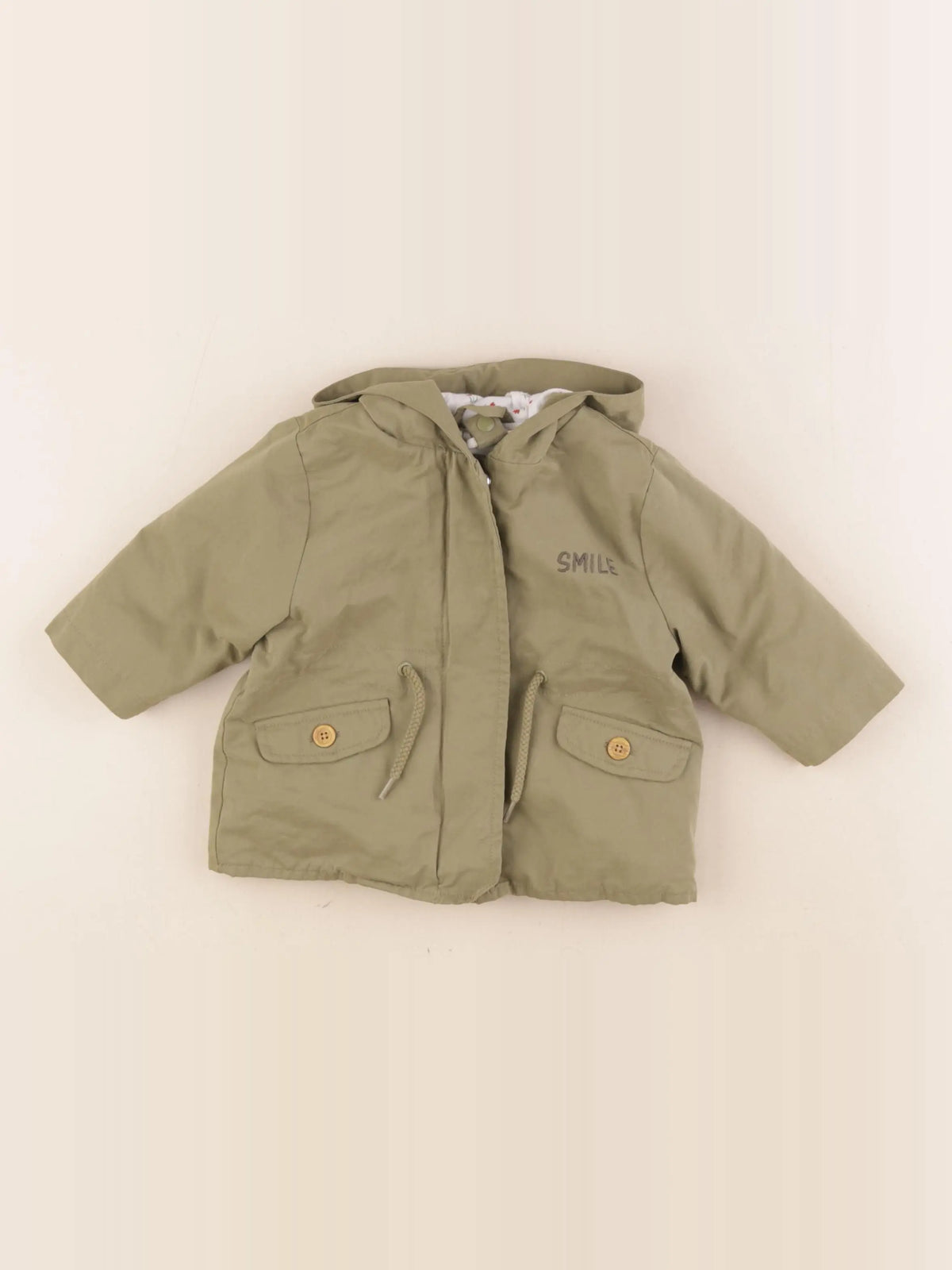 Vertbaudet - veste doublure amovible vert - 6 mois