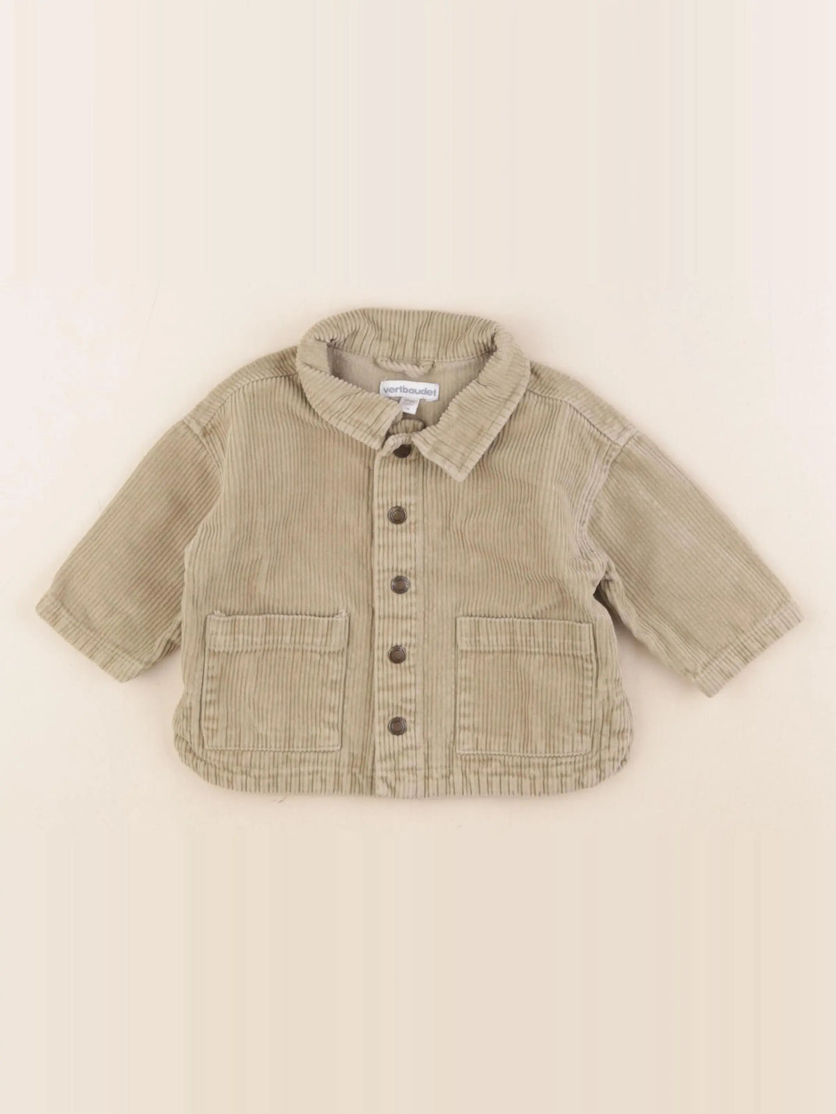 Vertbaudet - veste vert - 6 mois