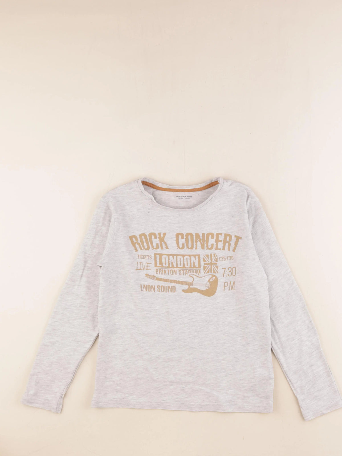 Vertbaudet - tee-shirt gris - 10 ans
