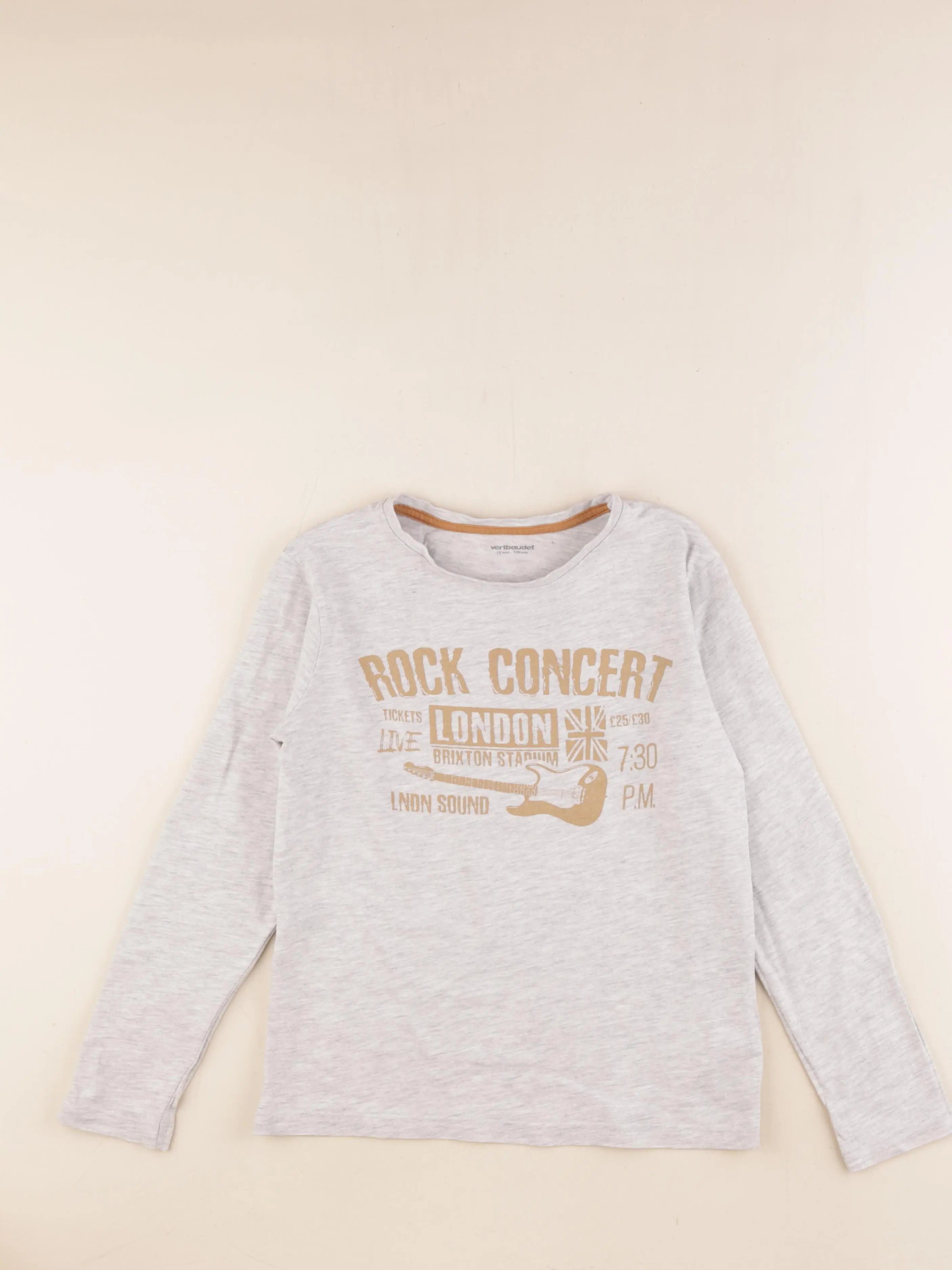 Vertbaudet - tee-shirt gris - 10 ans