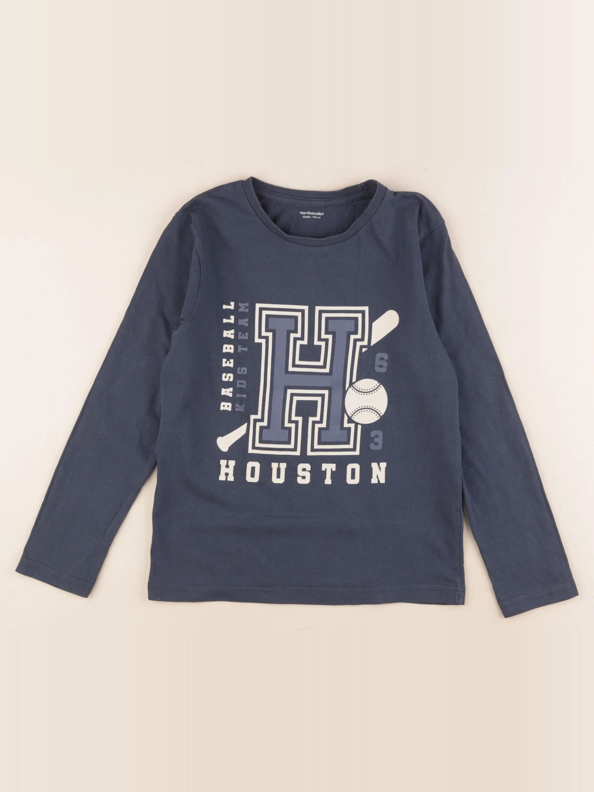 Vertbaudet - tee-shirt bleu - 10 ans
