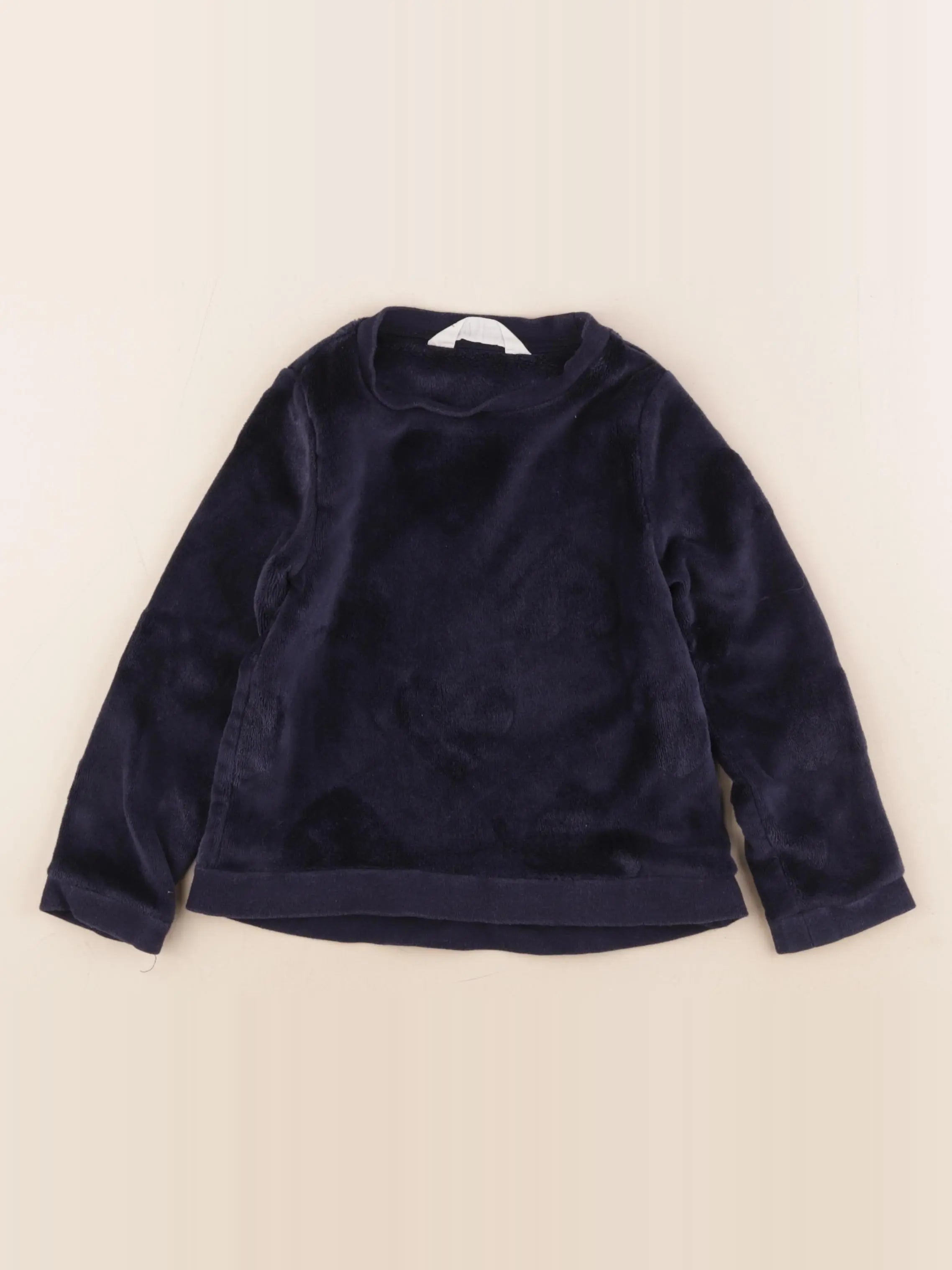 H&M - sweat bleu - 3/4 ans