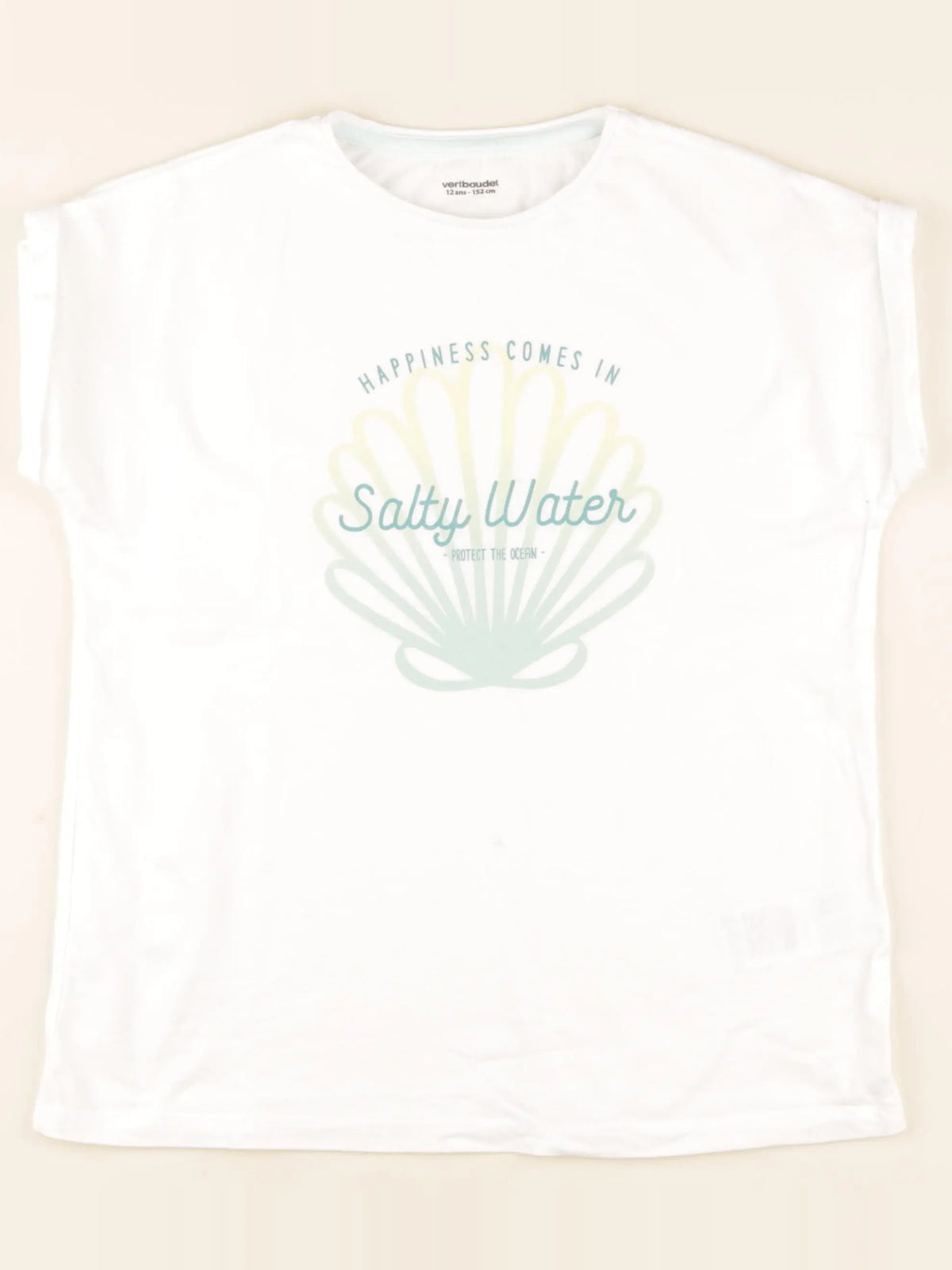 Vertbaudet - tee-shirt blanc - 11 ans