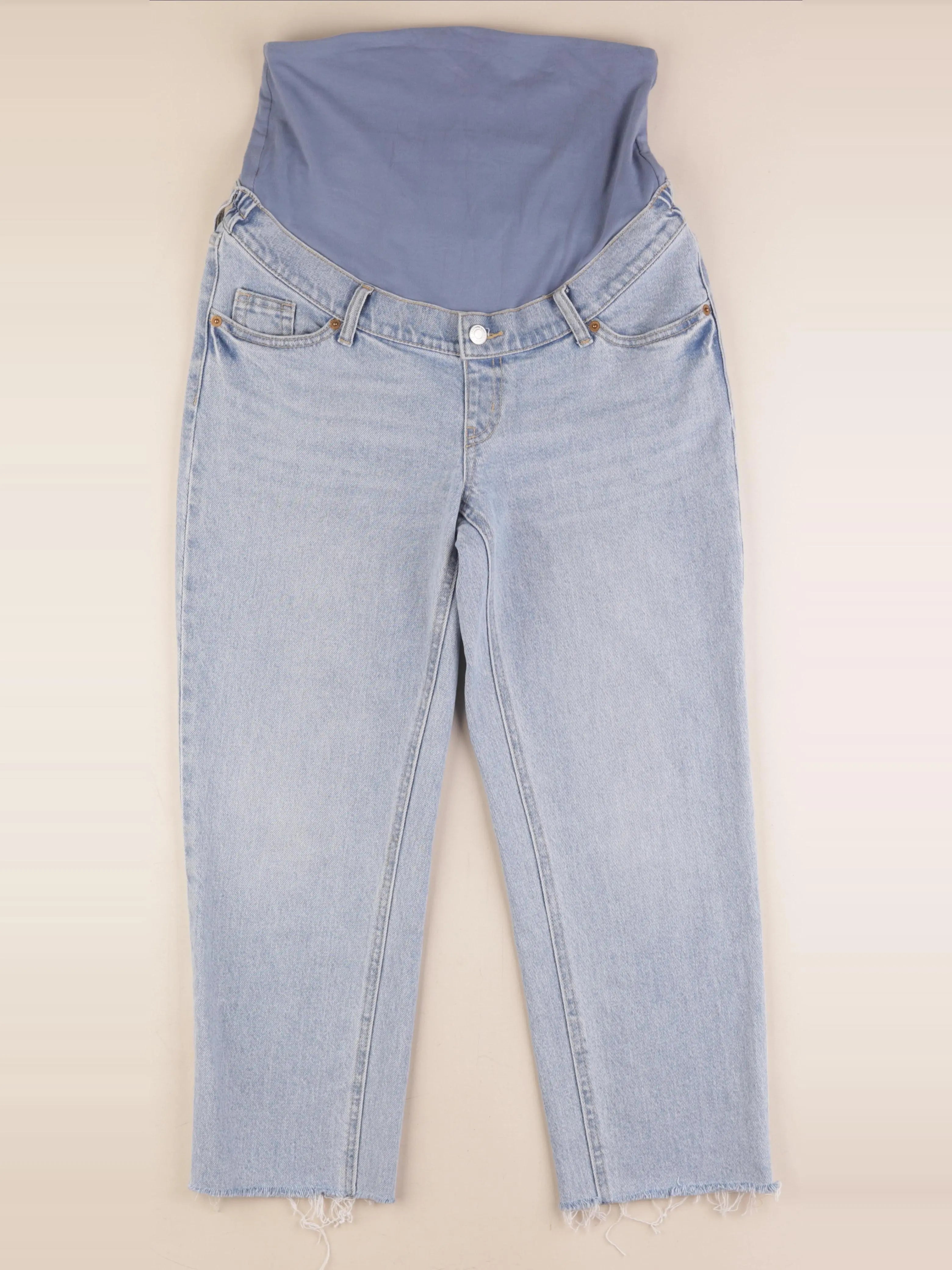 H&M - jean grossesse bleu - s