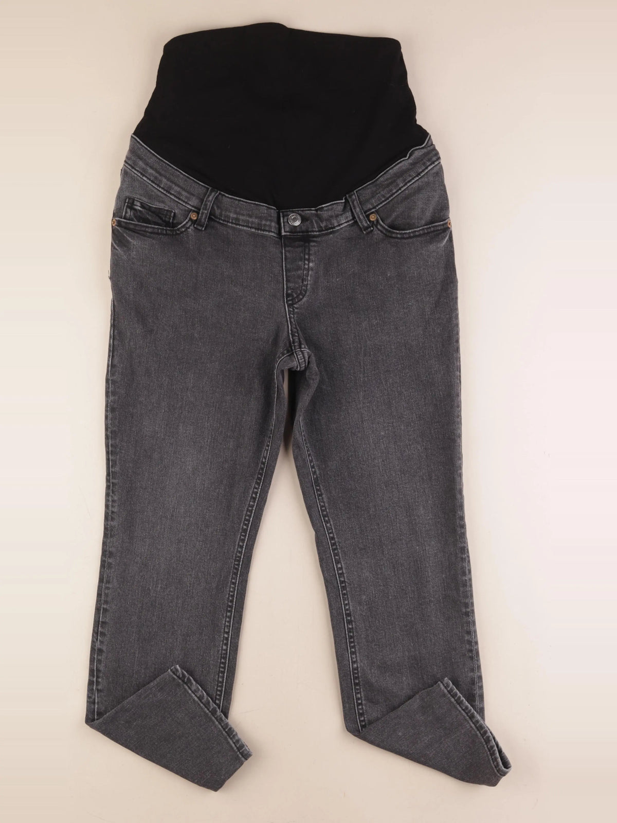 H&M - jean grossesse noir - 36