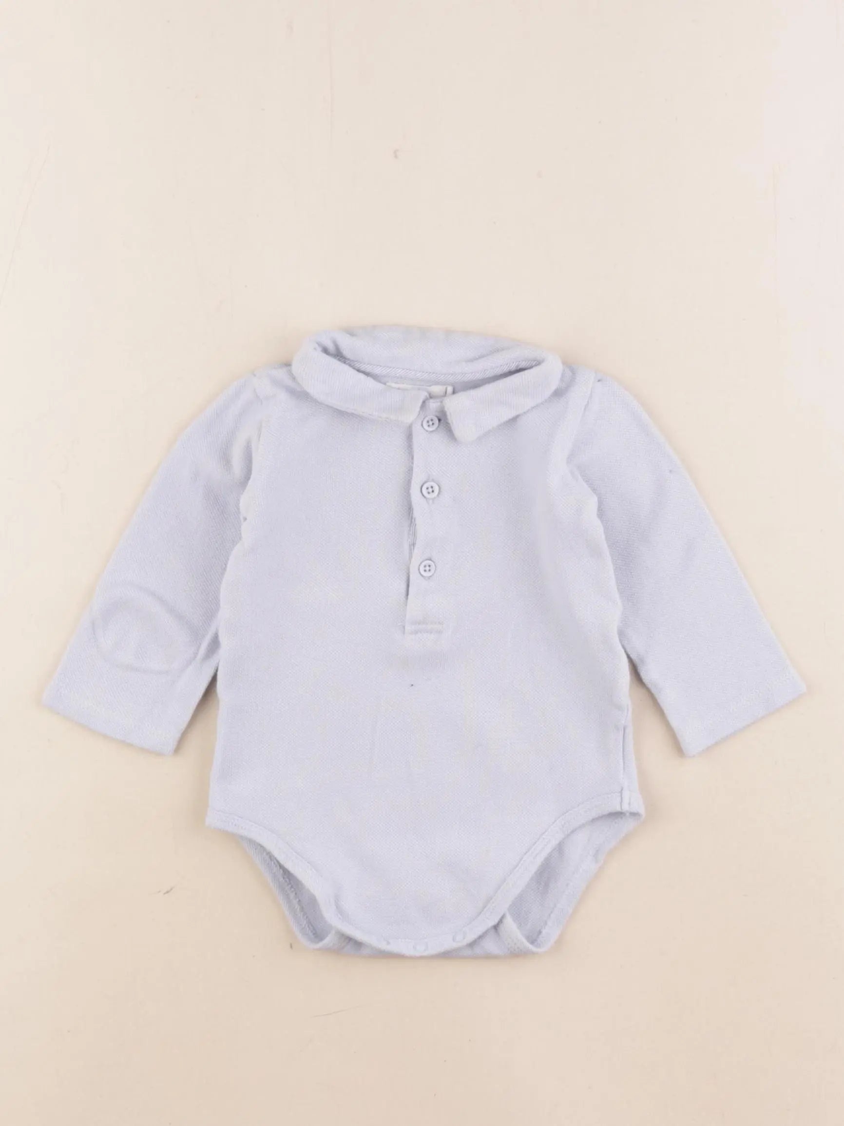 Boutchou - body à col bleu - 9 mois