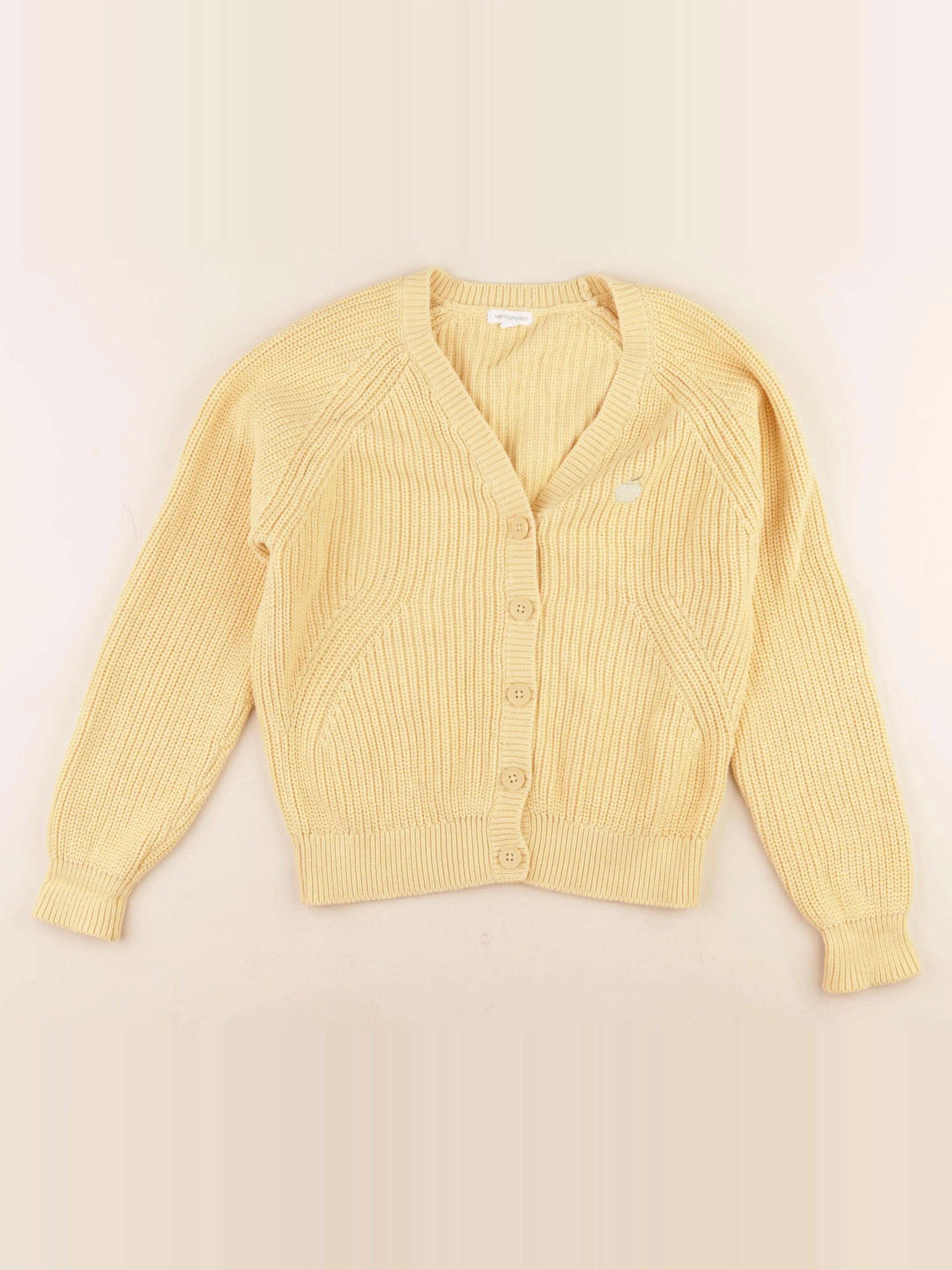 Vertbaudet - gilet jaune - 10 ans
