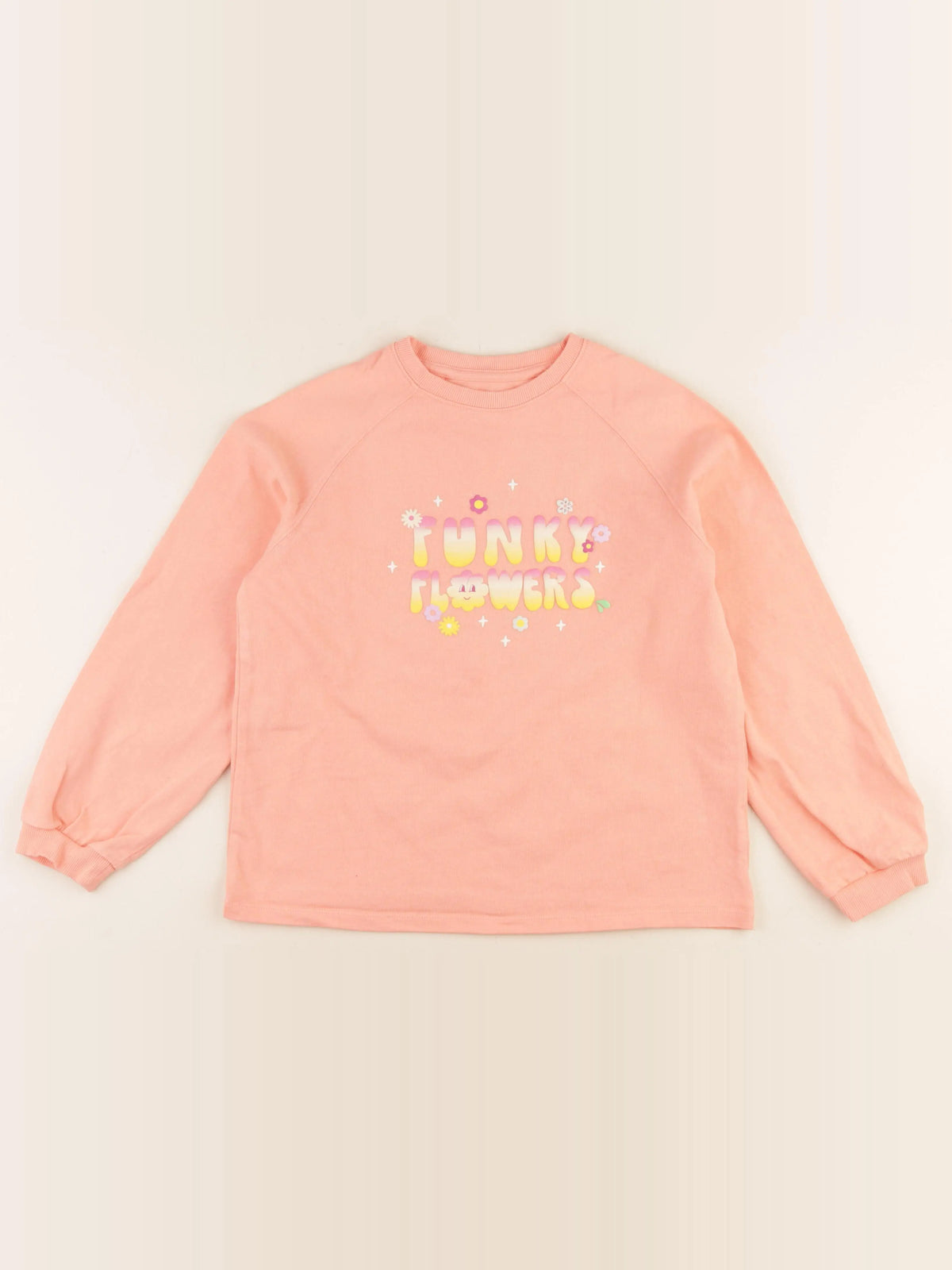 Vertbaudet - sweat rose - 10 ans