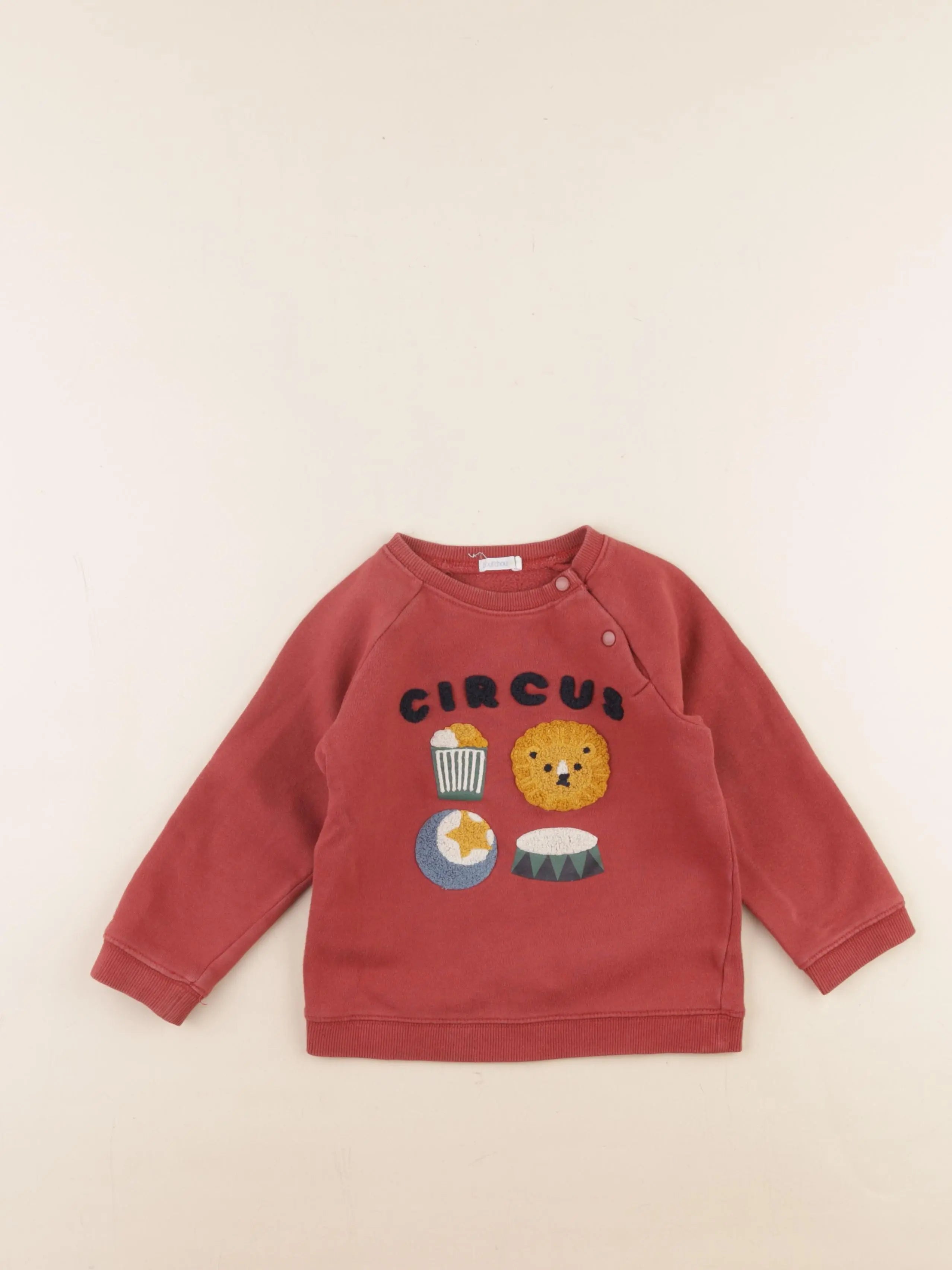 Boutchou - sweat rouge - 36 mois