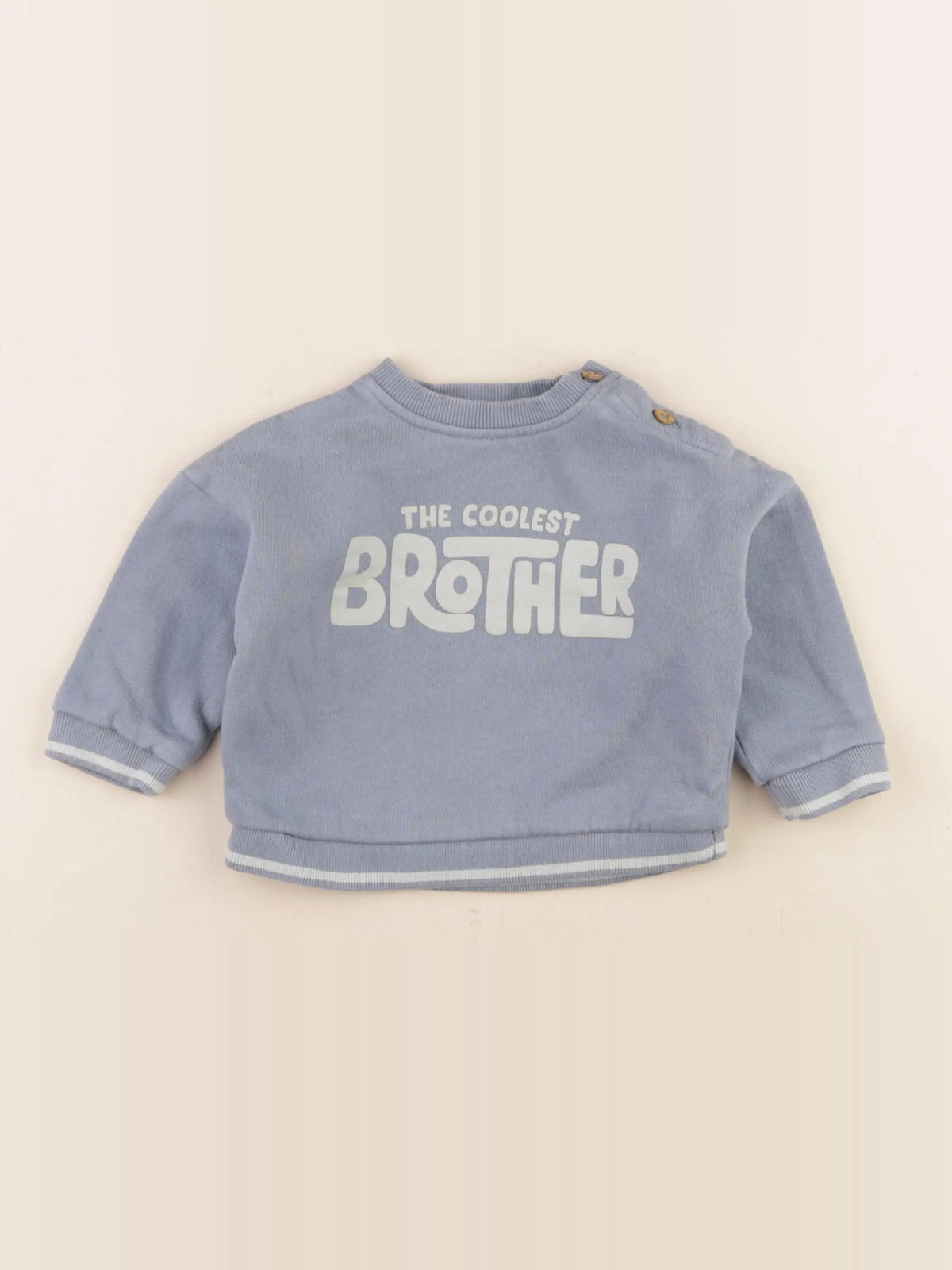 Boutchou - sweat bleu - 12 mois