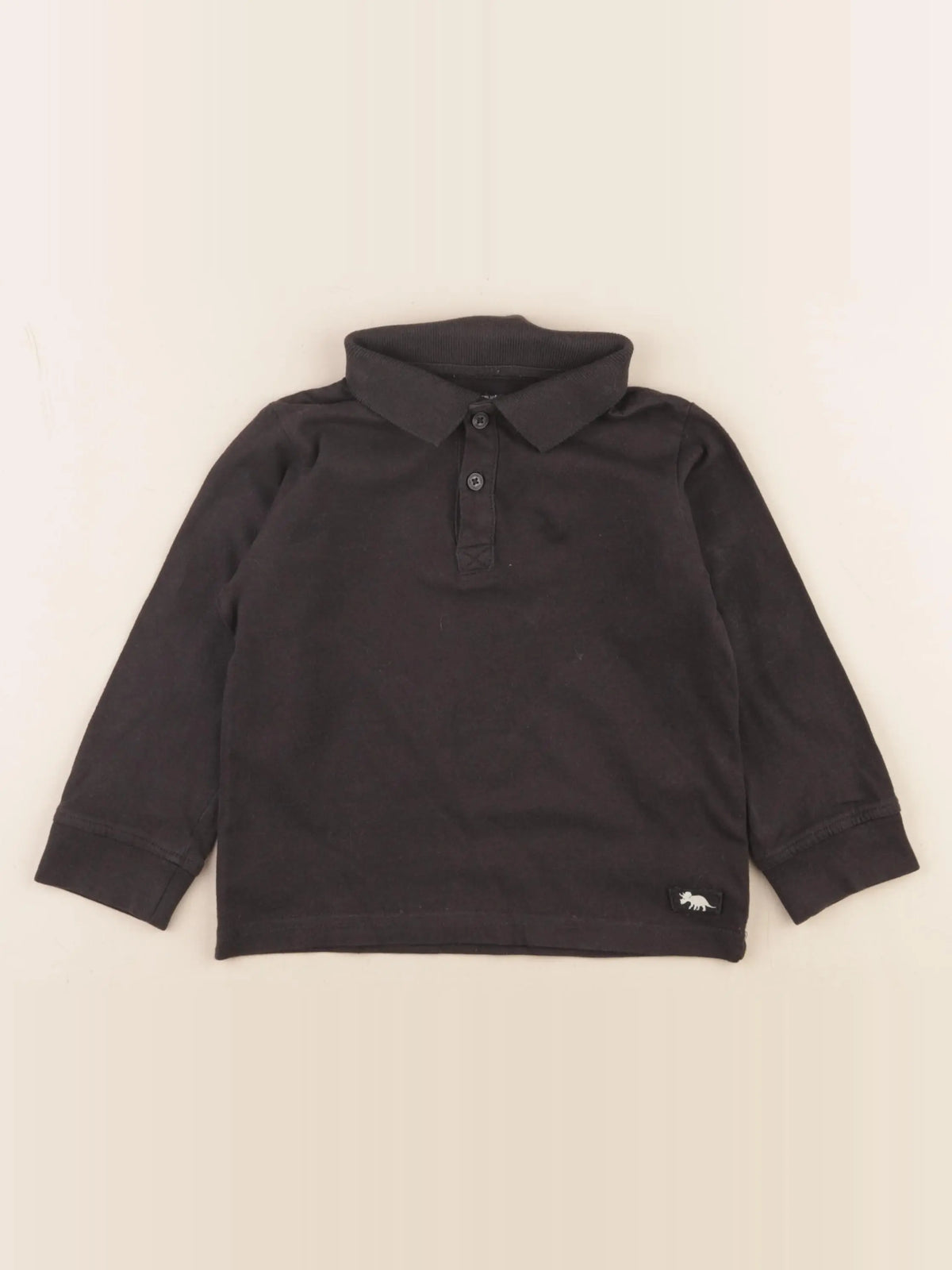 Vertbaudet - polo noir - 4 ans