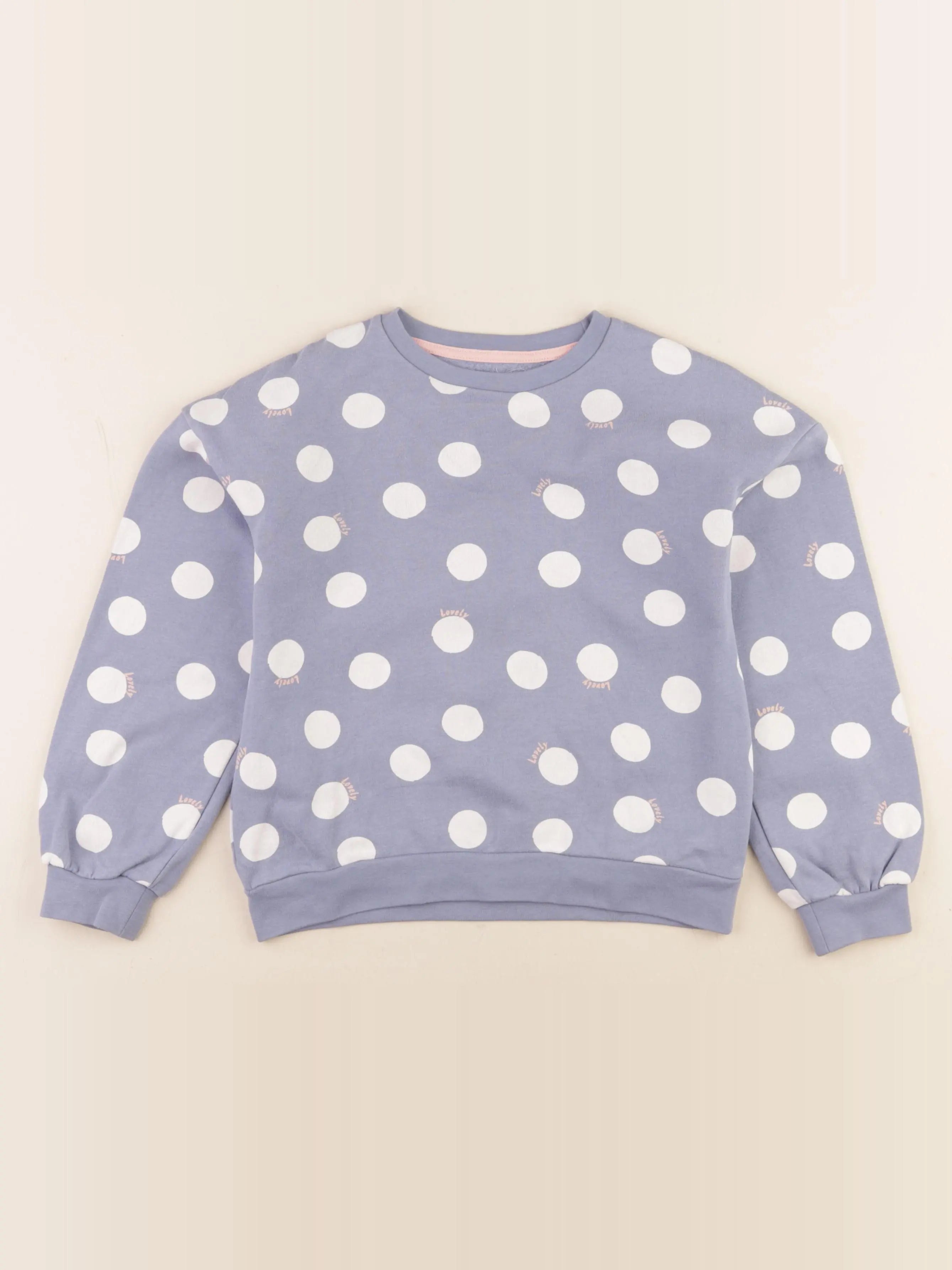 Vertbaudet - sweat bleu - 8 ans