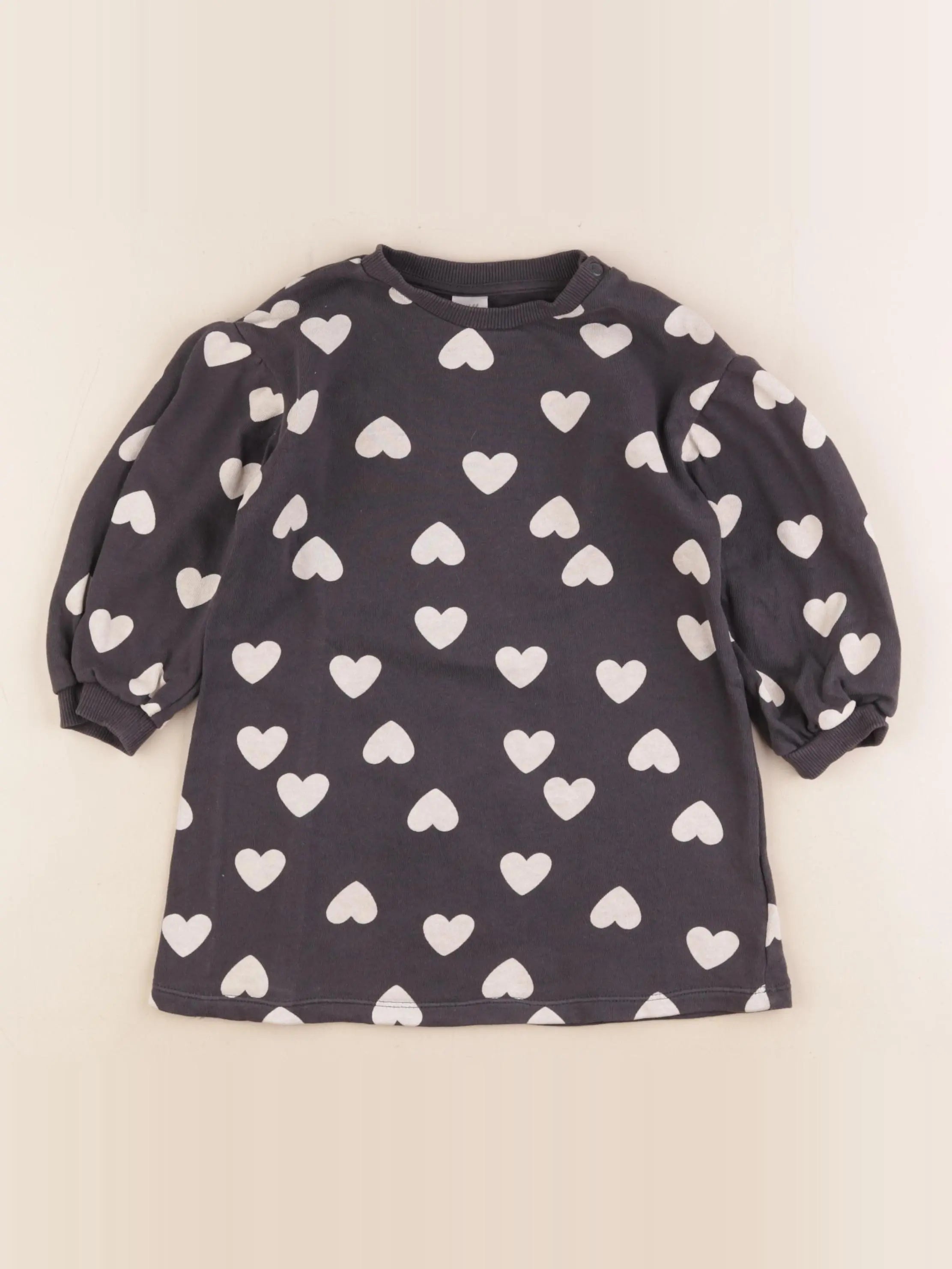 H&M - robe gris - 18/24 mois