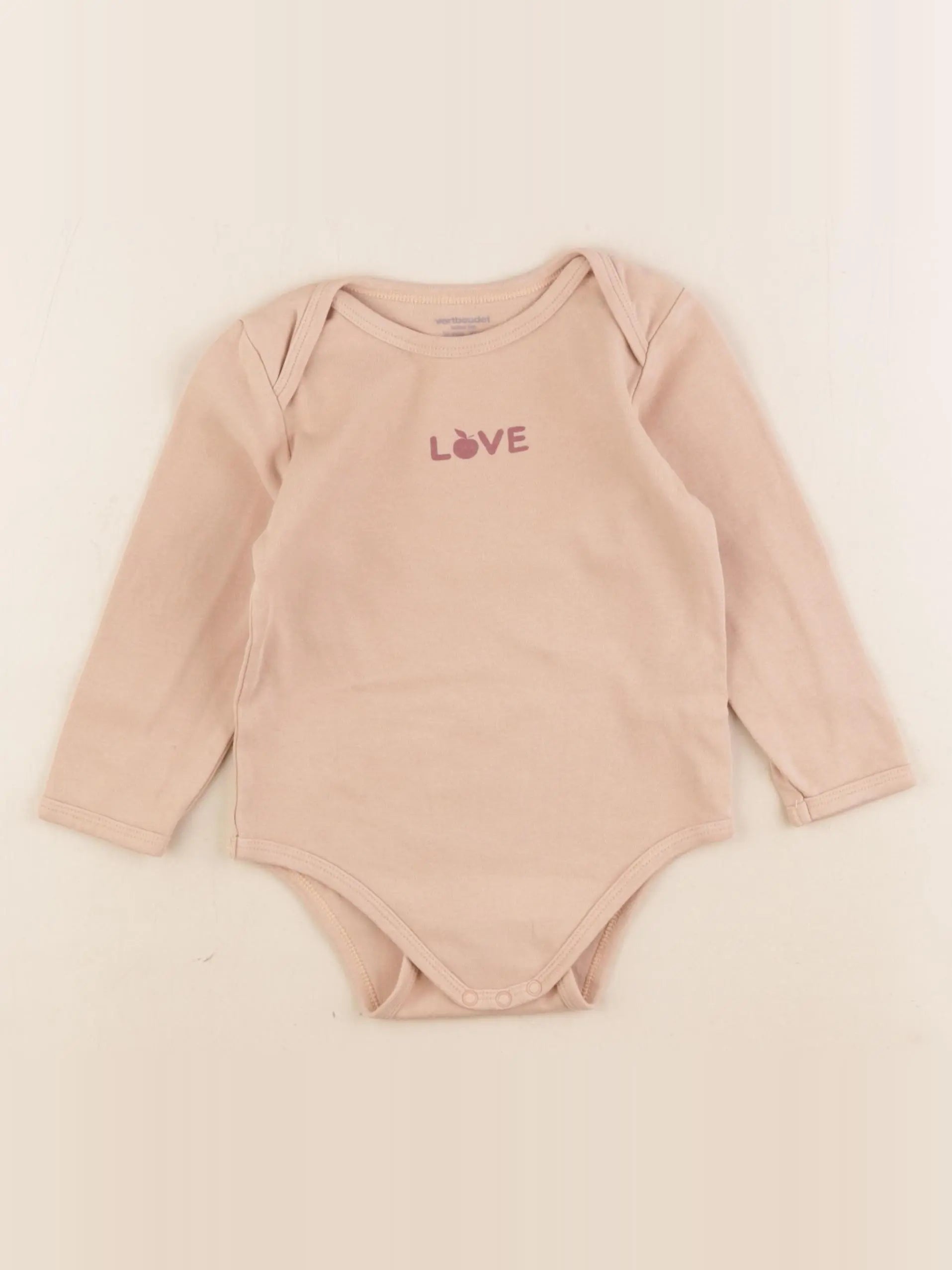 Vertbaudet - body beige - 36 mois