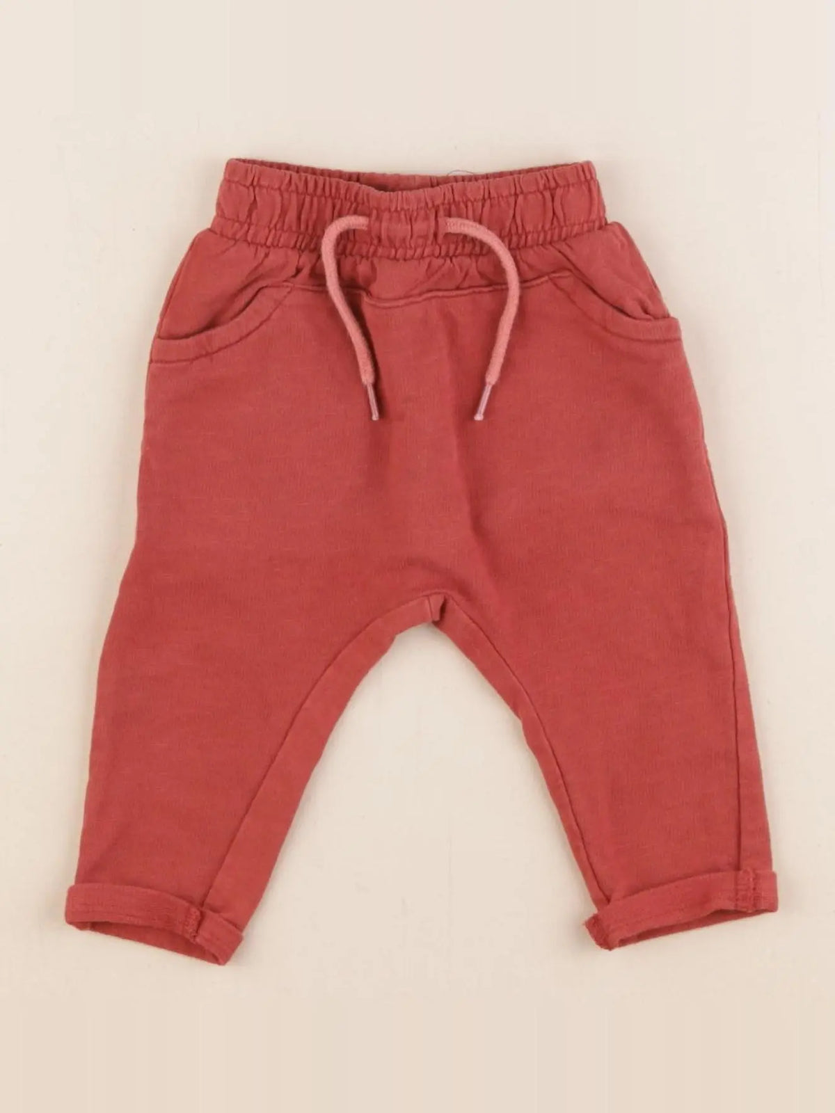 Vertbaudet - jogging rouge - 3 mois