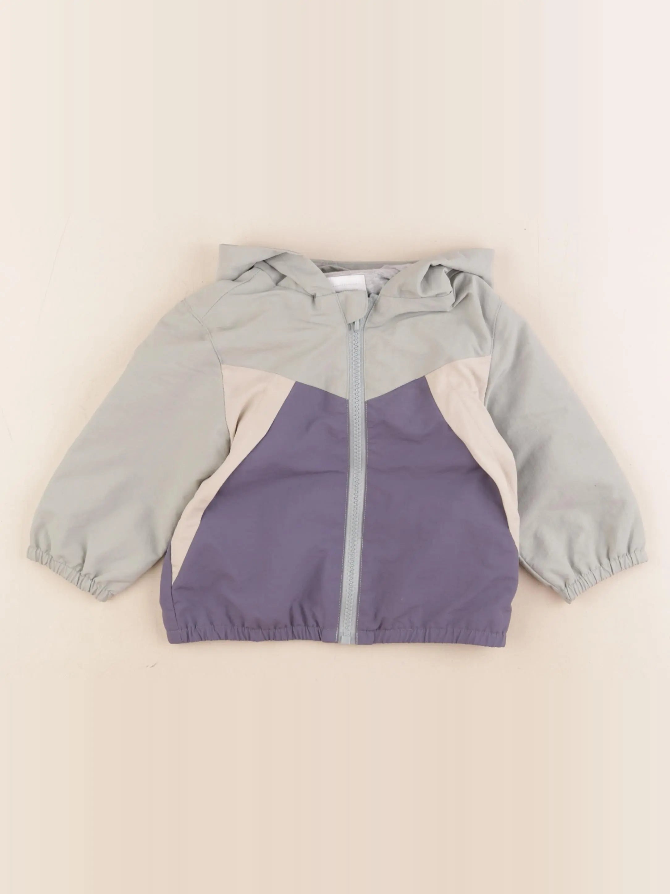 Vertbaudet - veste doublé bleu, vert - 12 mois