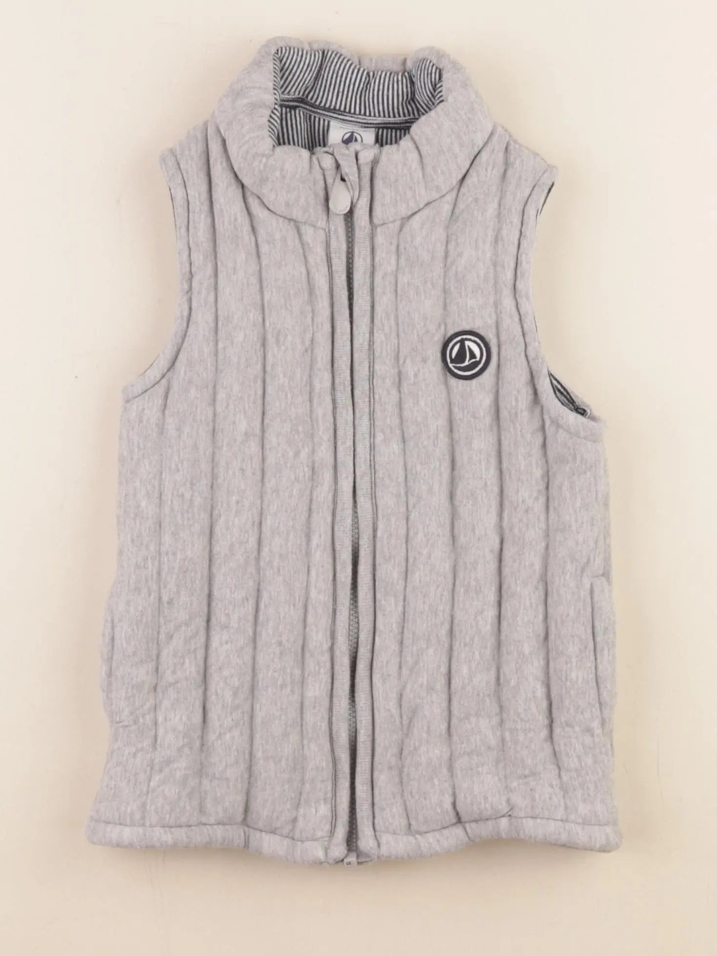 Petit Bateau - gilet gris - 3 ans