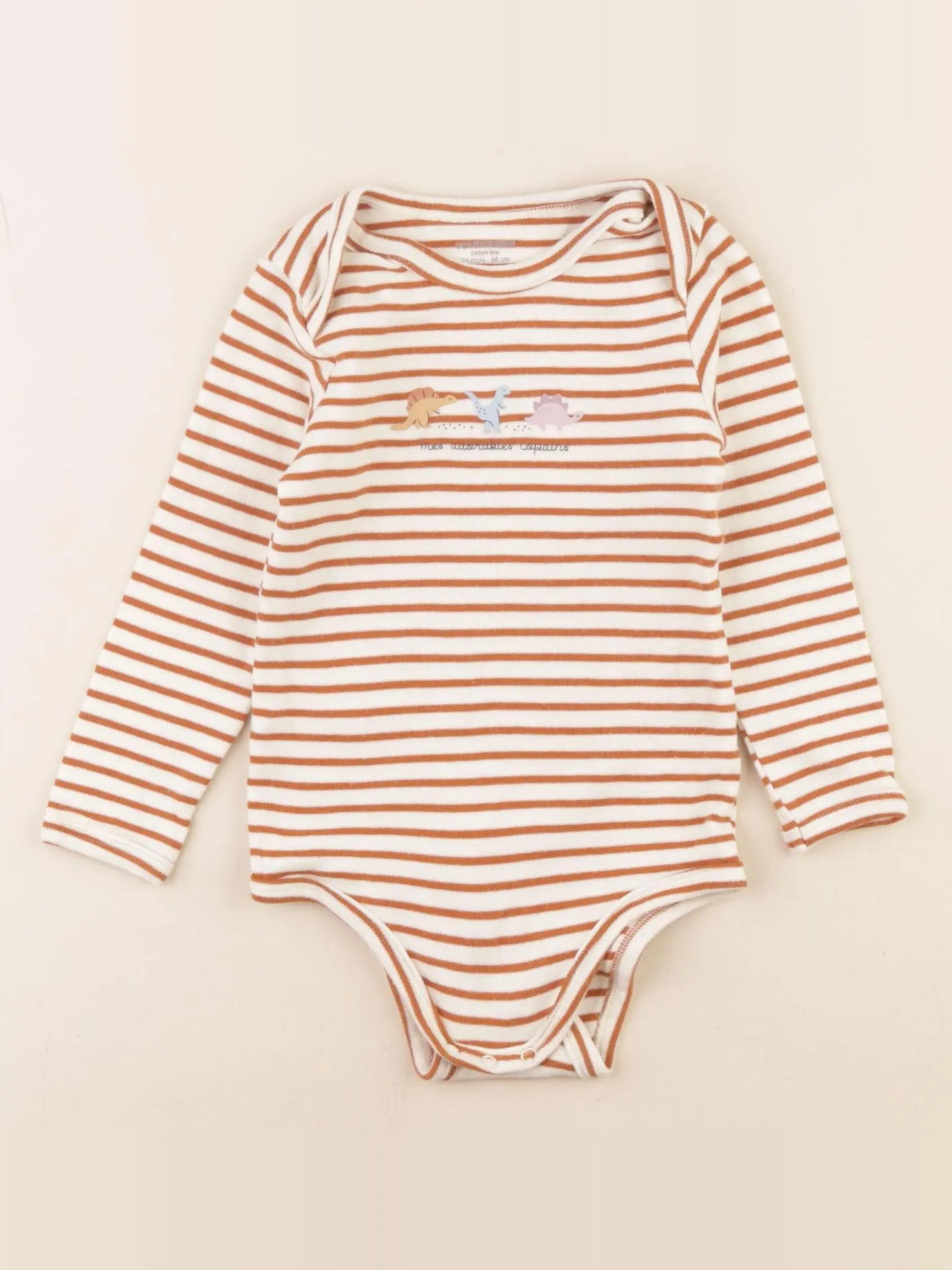 Vertbaudet - body marron - 24 mois