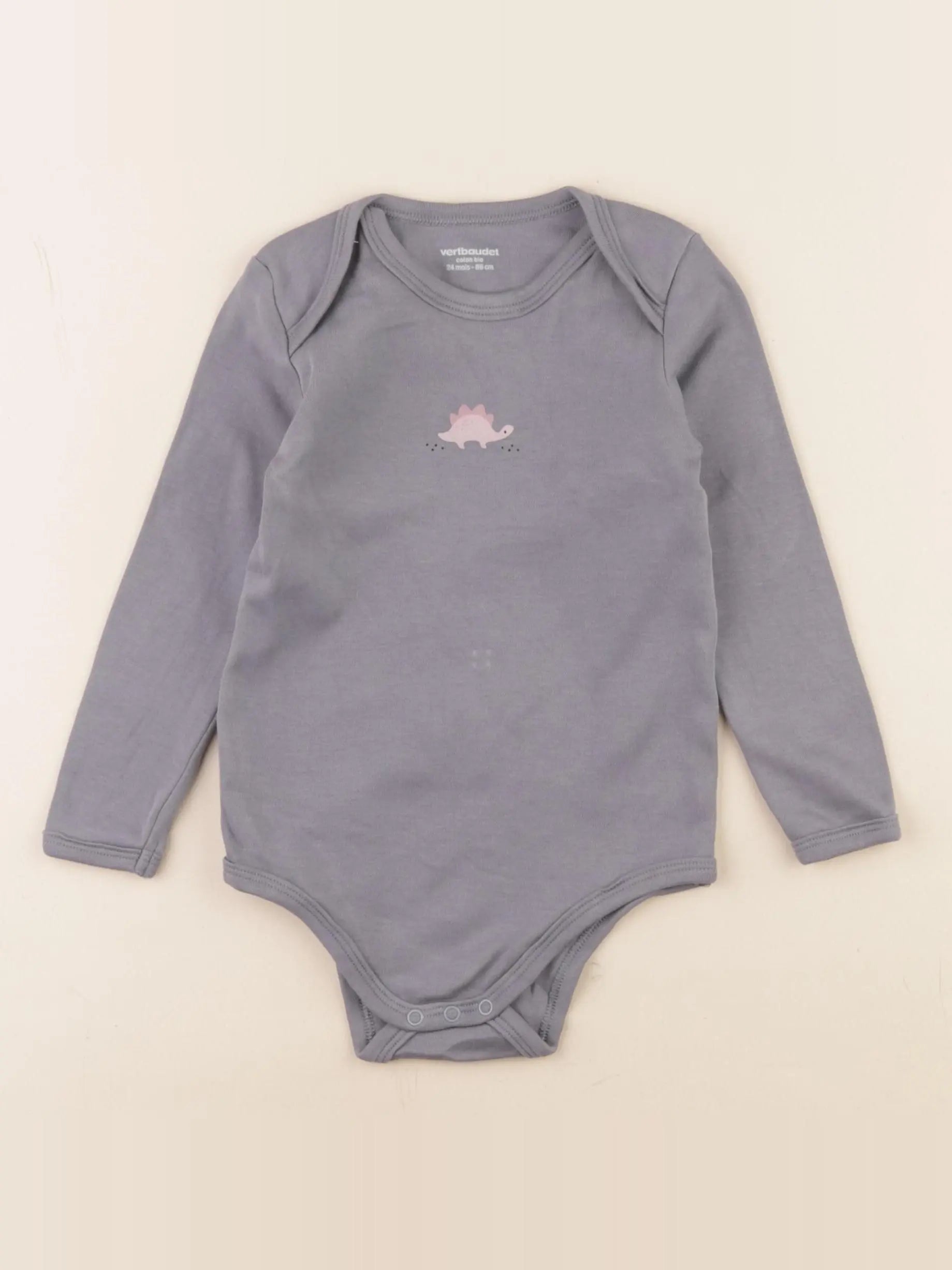 Vertbaudet - body gris - 24 mois