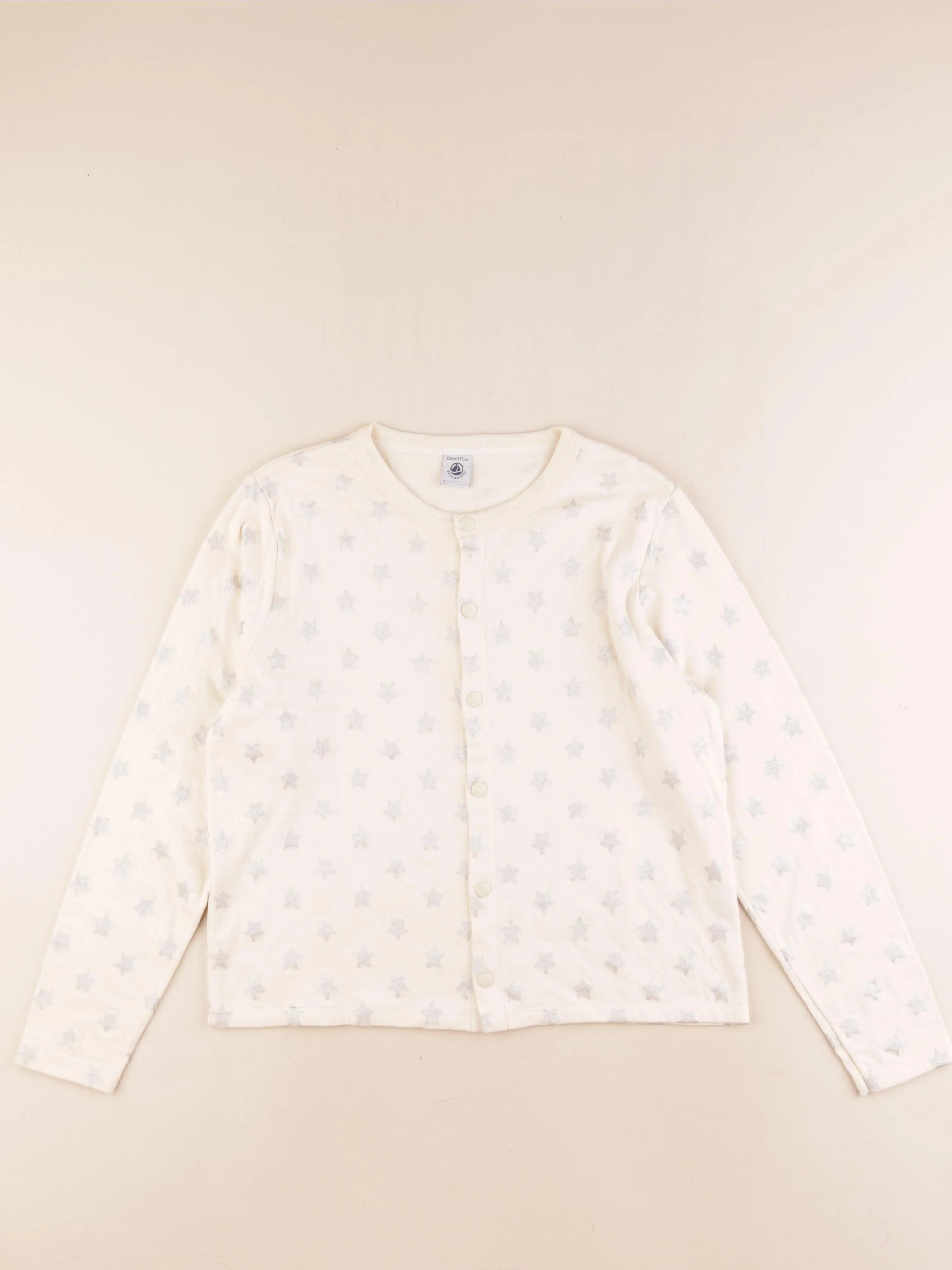 Petit Bateau - sweat beige - 12 ans