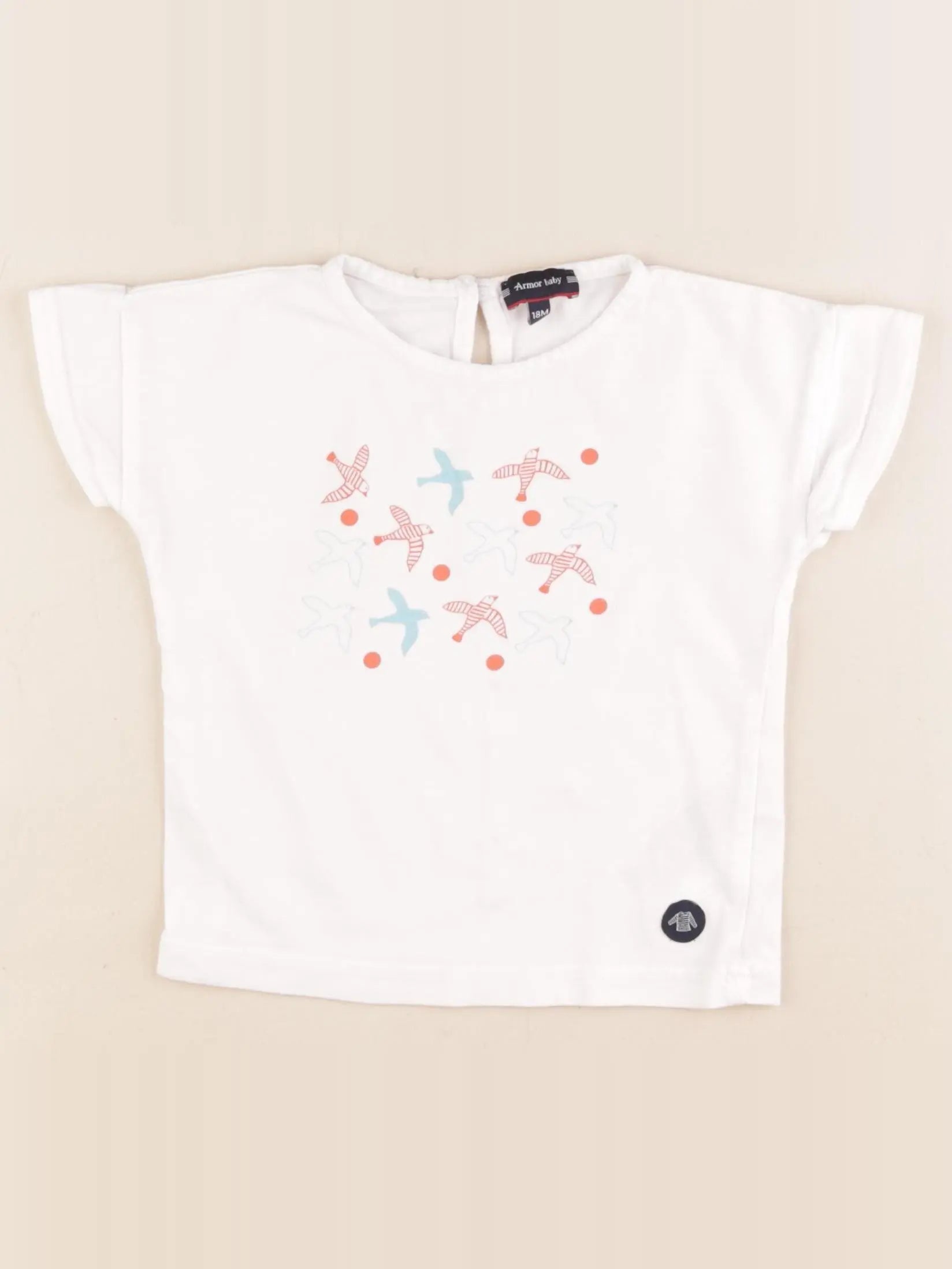 Armor Lux - tee-shirt blanc - 18 mois