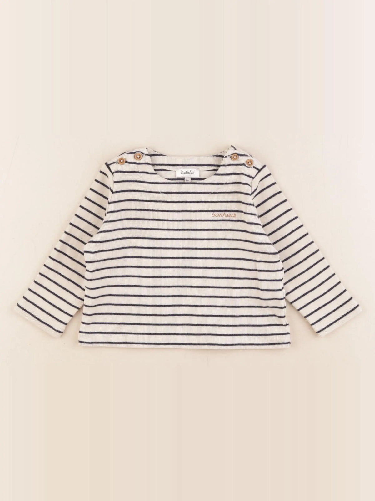 Natalys - tee-shirt beige - 6 mois
